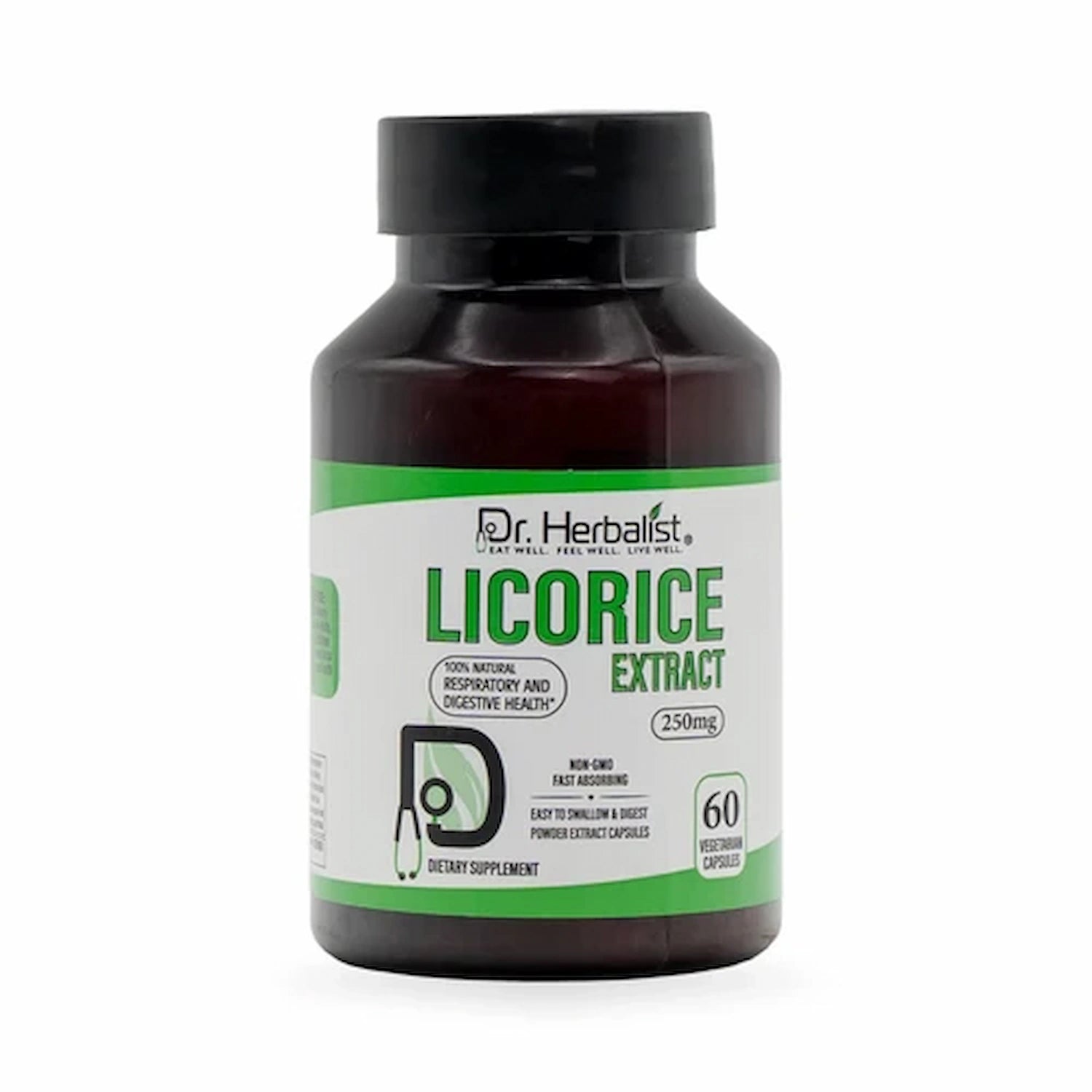 Dr. Herbalist Licorice 250mg Dietary Supplement Capsule