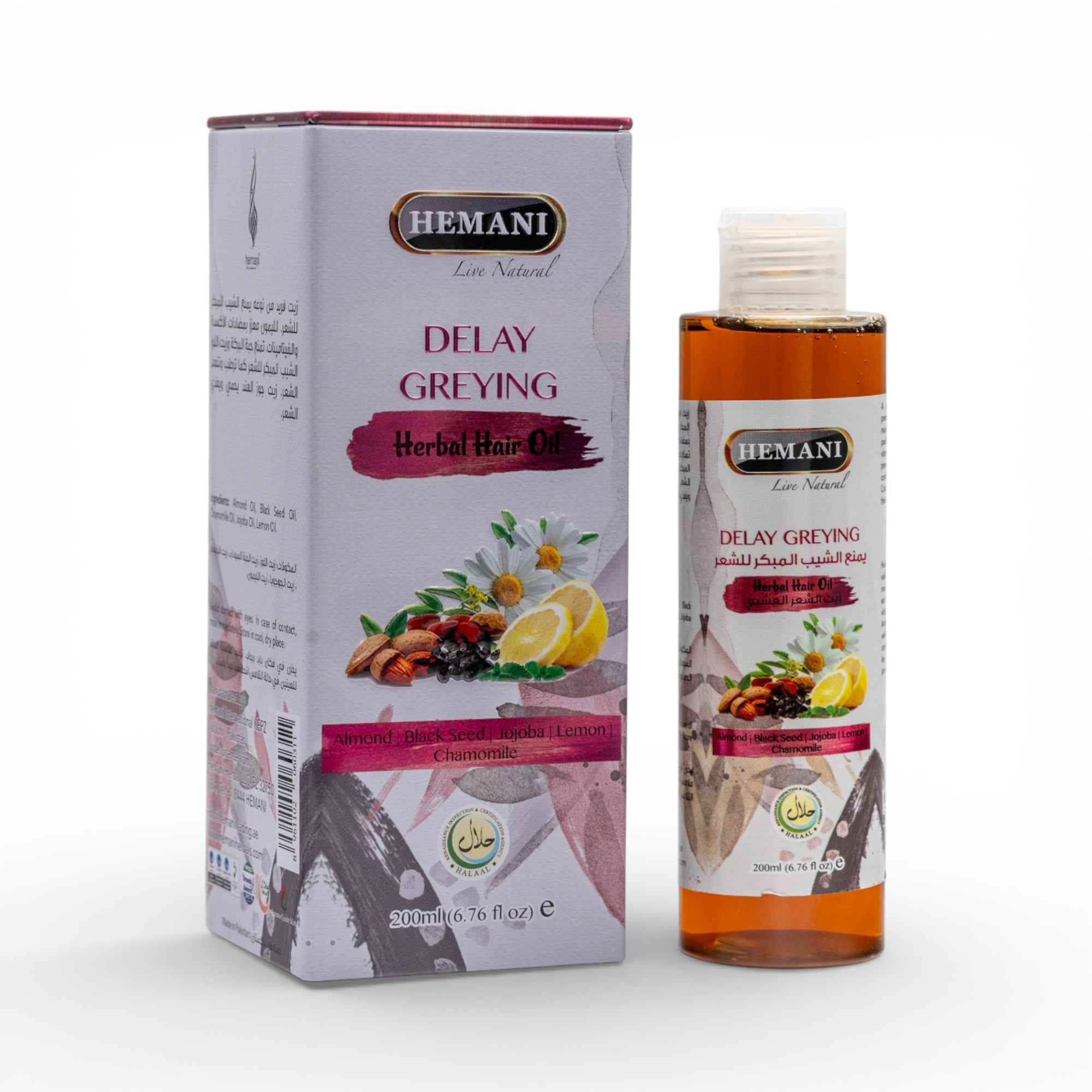 Delay Greying Herbal Hair Oil 200ml