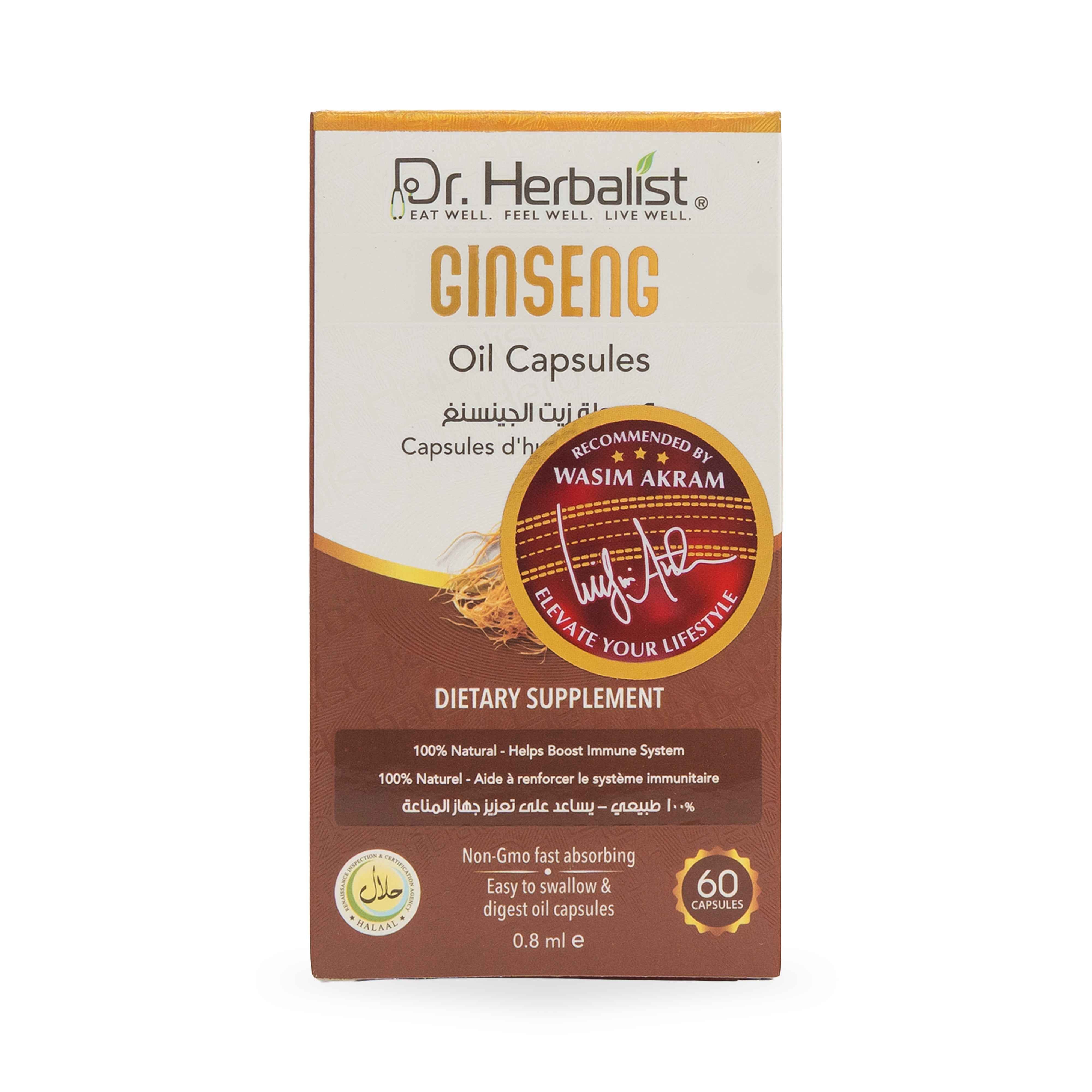 Dr. Herbalist Ginseng Oil Capsules