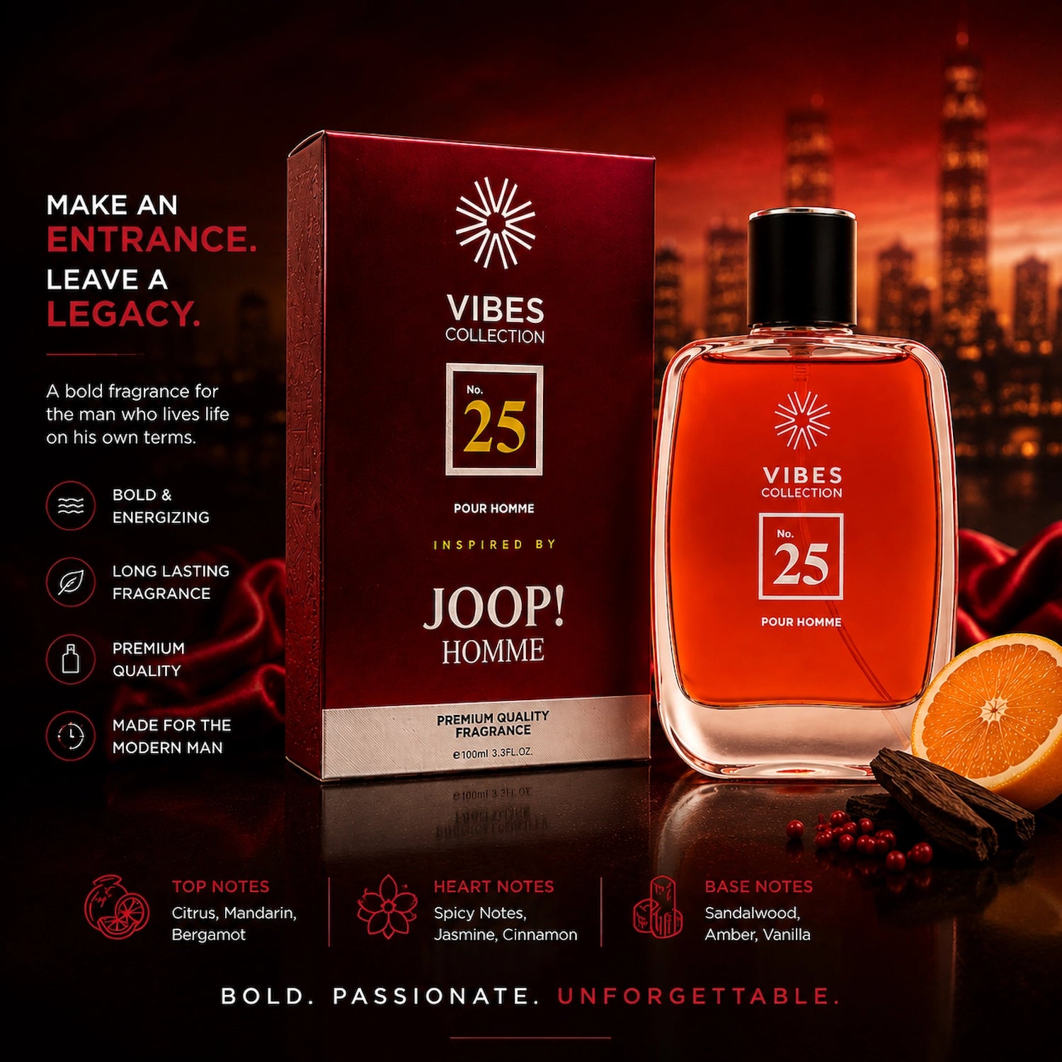 Vibes Collection Perfume No 25 For Men 100ml