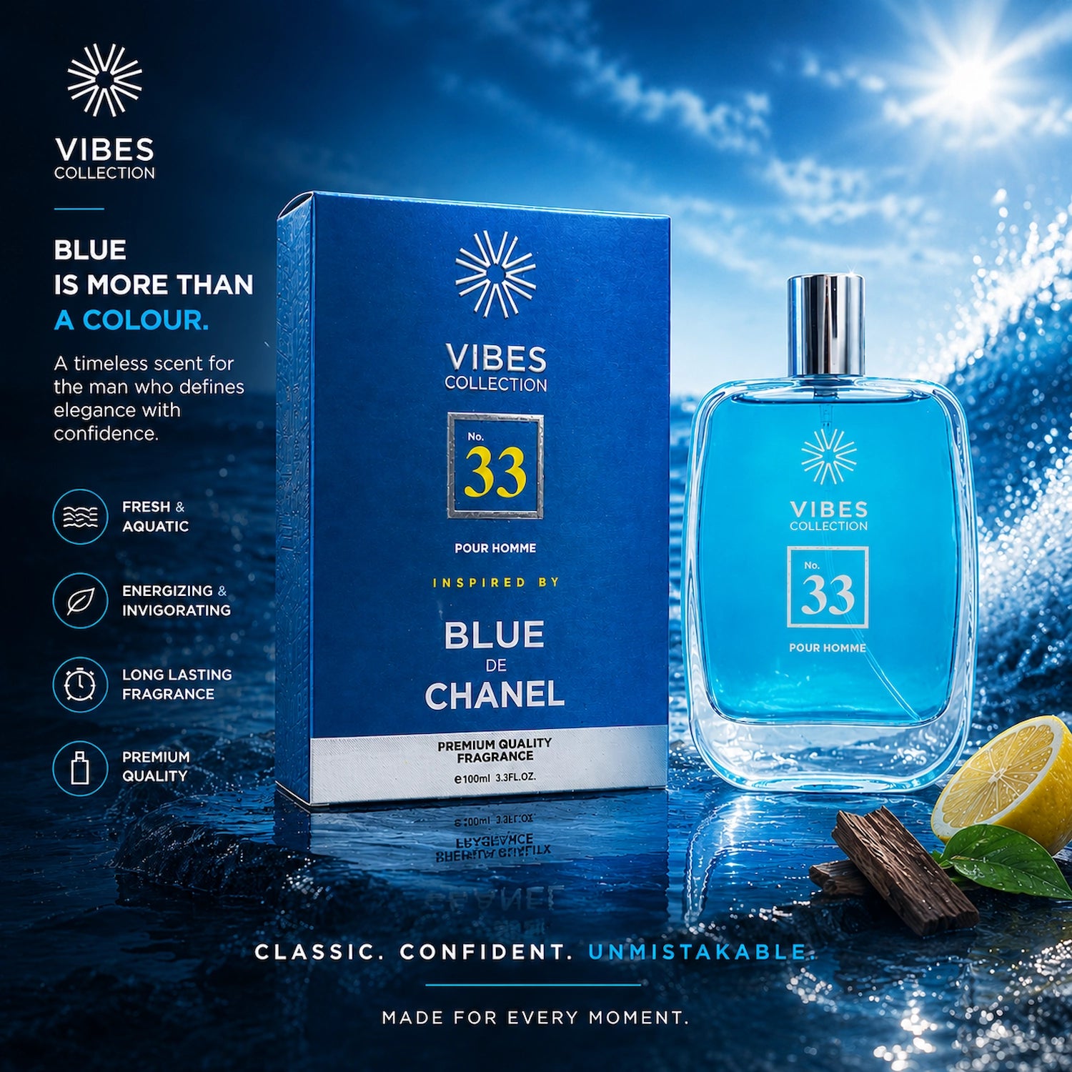 Vibes Collection Perfume No 33 For Men 100ml