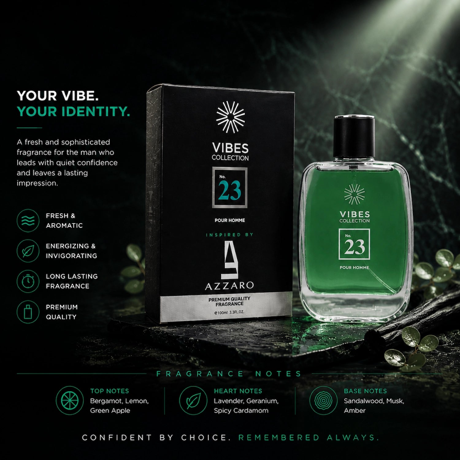Vibes Collection Perfume No 23 For Men 100ml