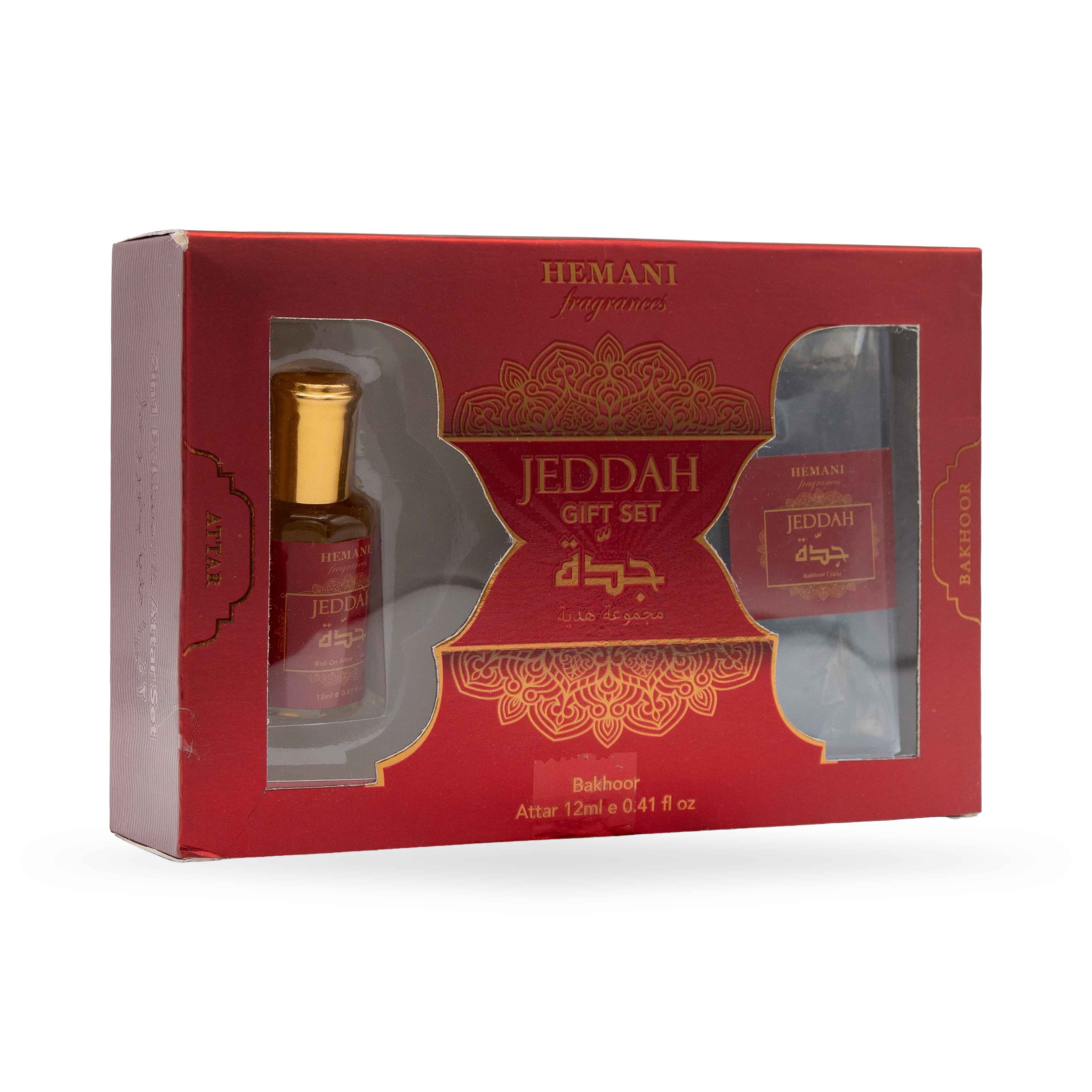 Jeddah Gift Set 2in1 - Attar & Bakhoor 12ml