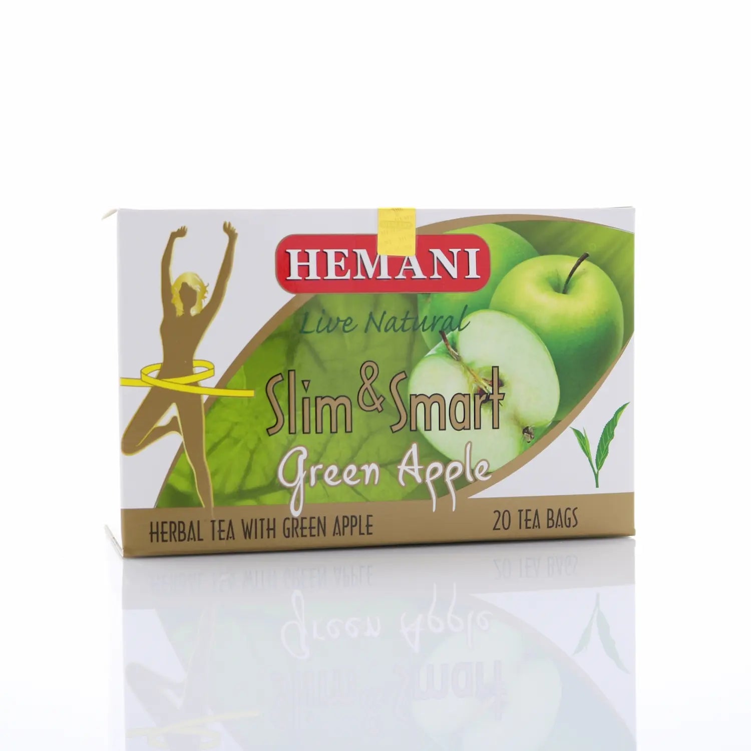 Slim & Smart Herbal Slim Tea with Green Apple Flavor – 20 Tea Bags