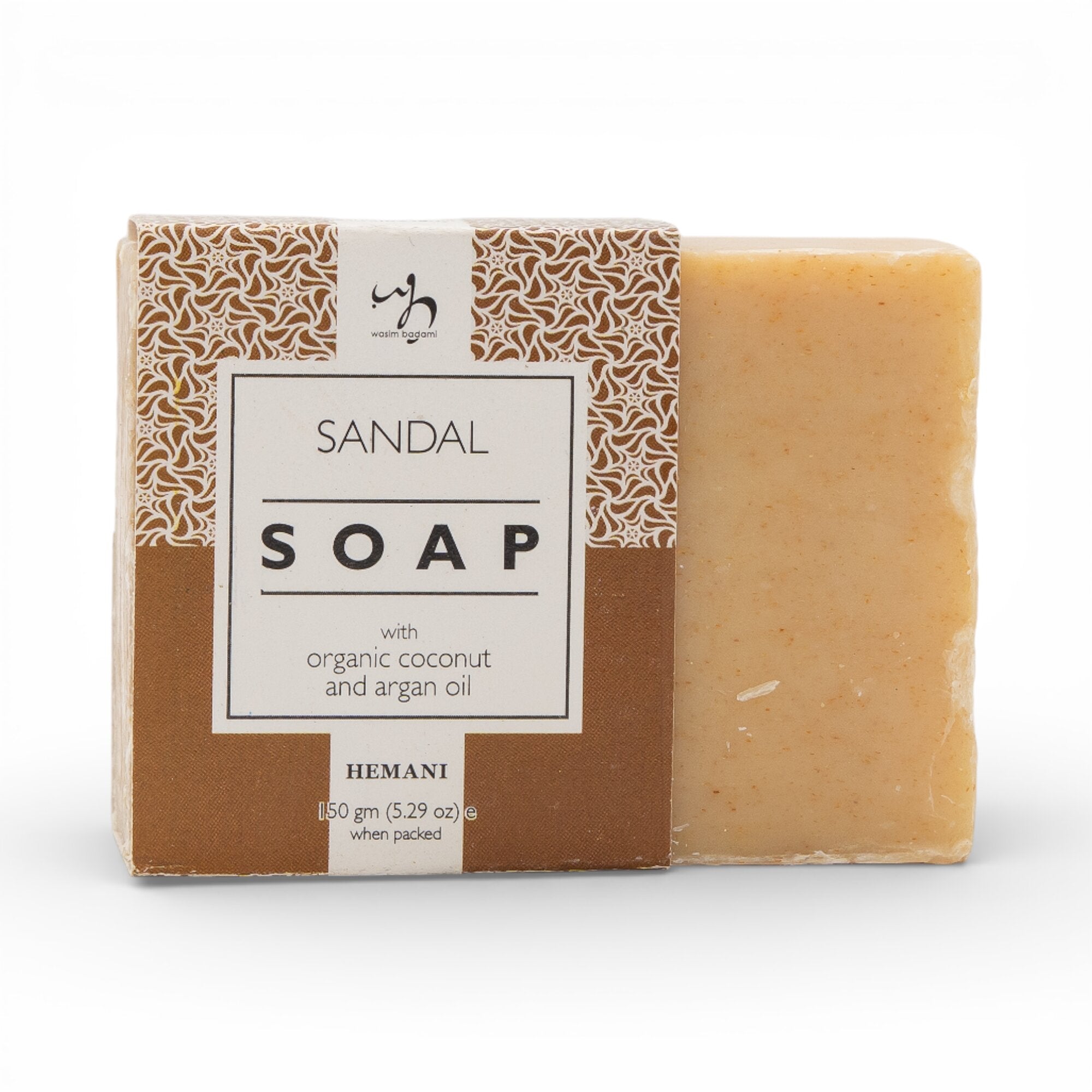 Soap with Organic Argan & Coconut Oil - Sandal 150g
