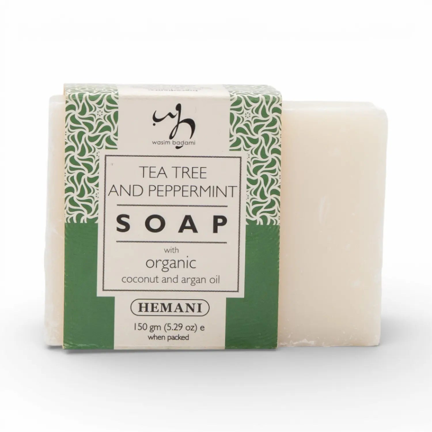 Soap with Organic Argan & Coconut Oil - Tea Tree & Peppermint 150g