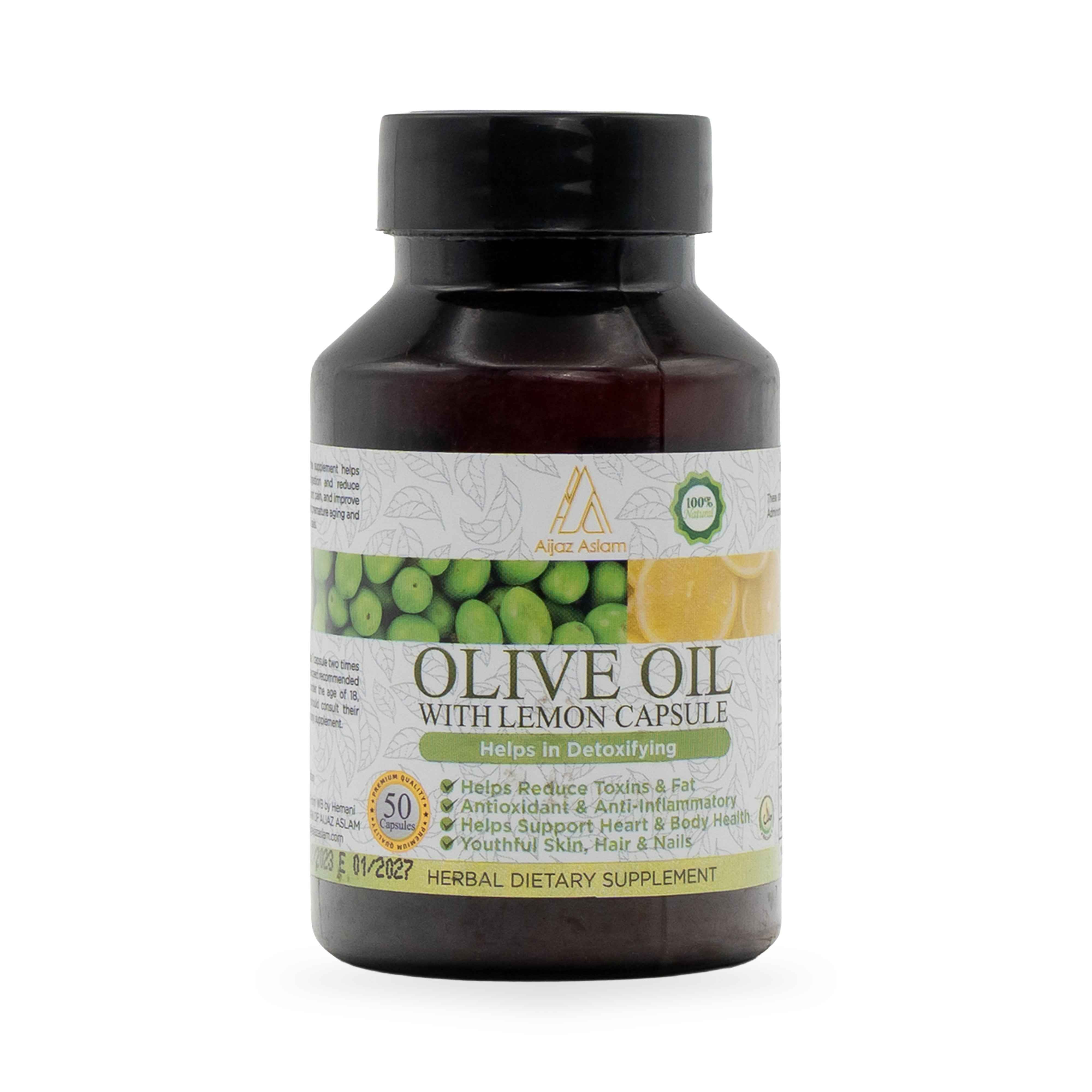 Herbal Dietary Supplement – Olive with Lemon Oil Capsule | Aijaz Aslam