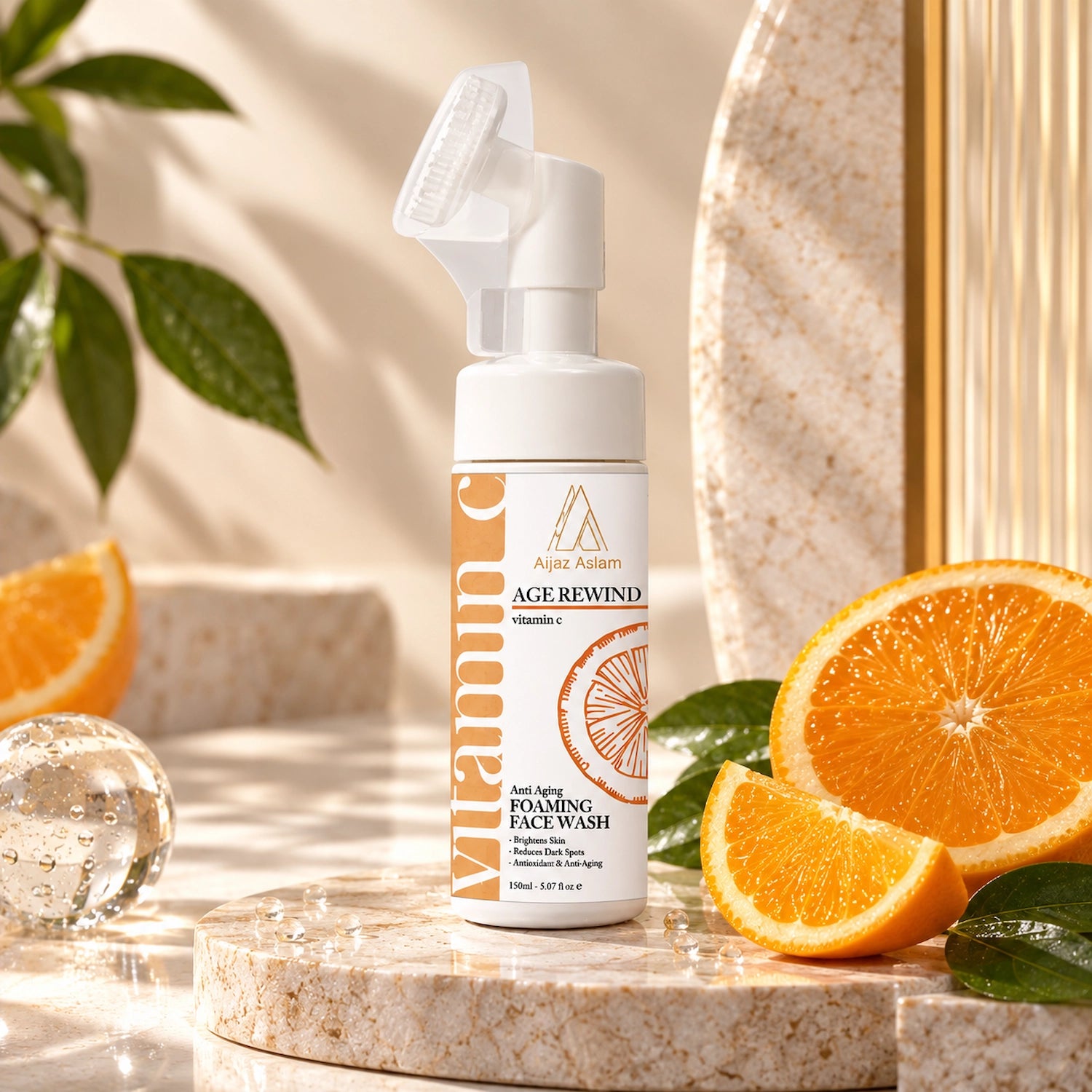 Age Rewind - Foaming Face Wash with Vitamin C | Aijaz Aslam 150ml