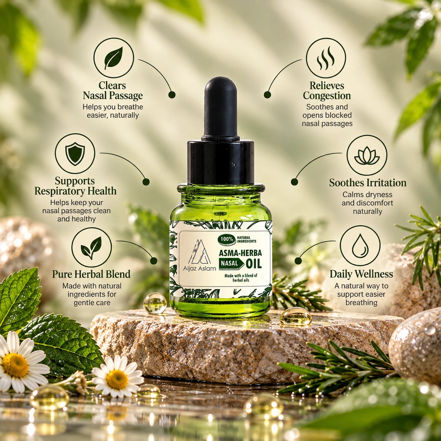 Asma Herba - Herbal Nasal Oil for Asthma Relief
