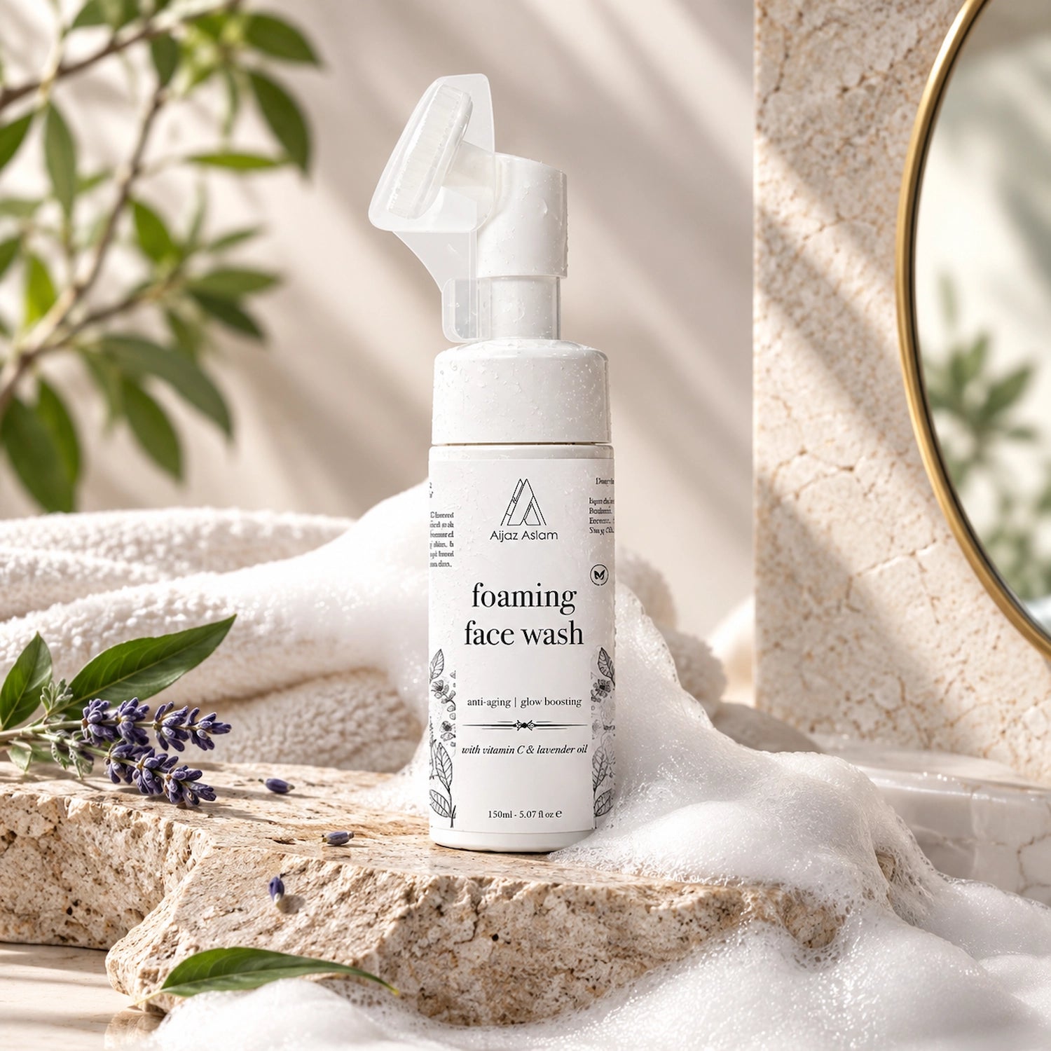 Foaming Face Wash with Lavender & Vitamin C | Aijaz Aslam 150ml