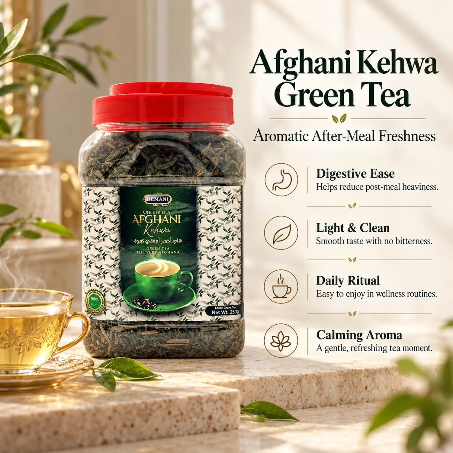 Afghani Kehwa Green Tea 250g Loose