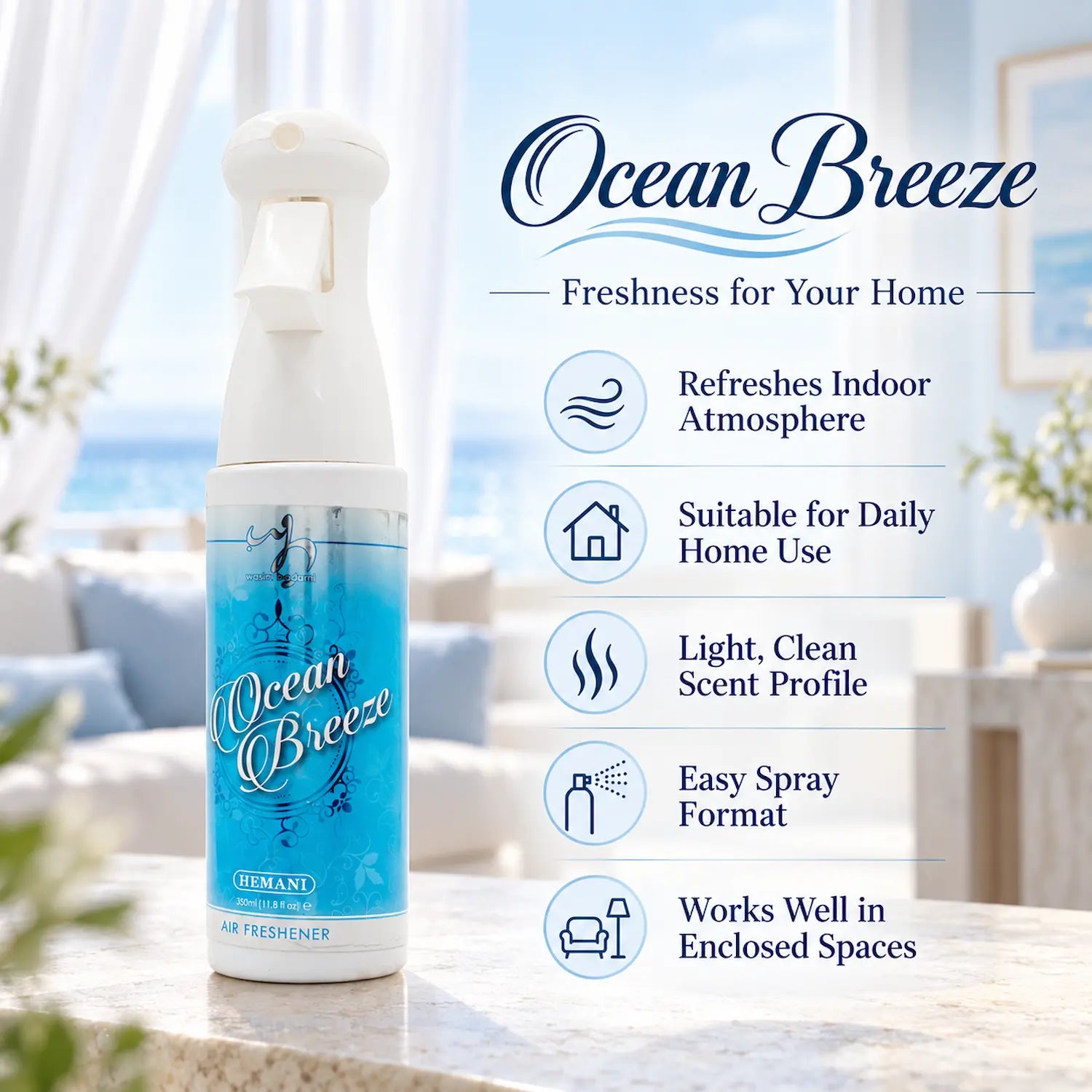 Air Freshener - Ocean Breeze 350ml