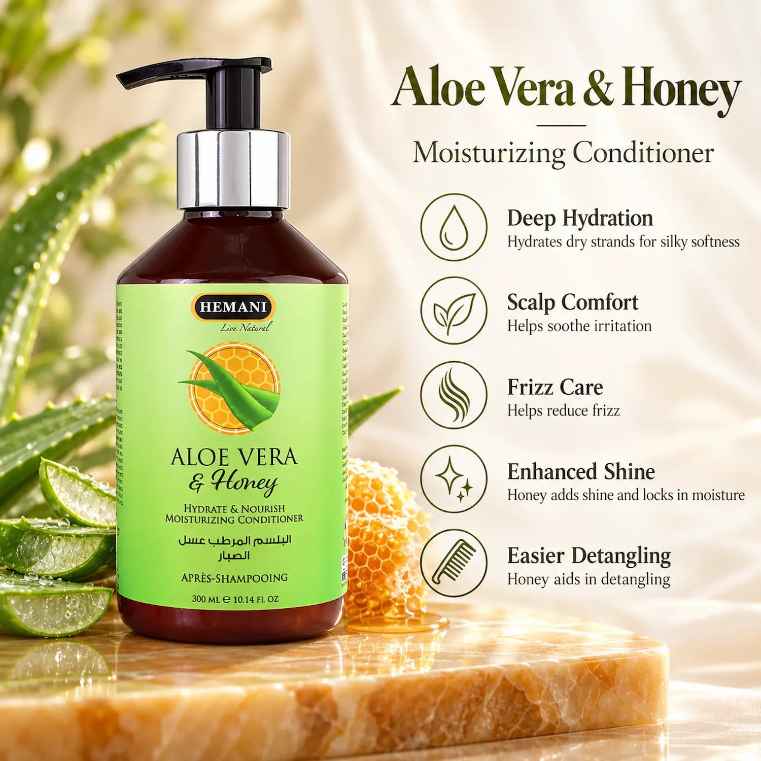 Aloe Vera & Honey Moisturizing Conditioner 300ml