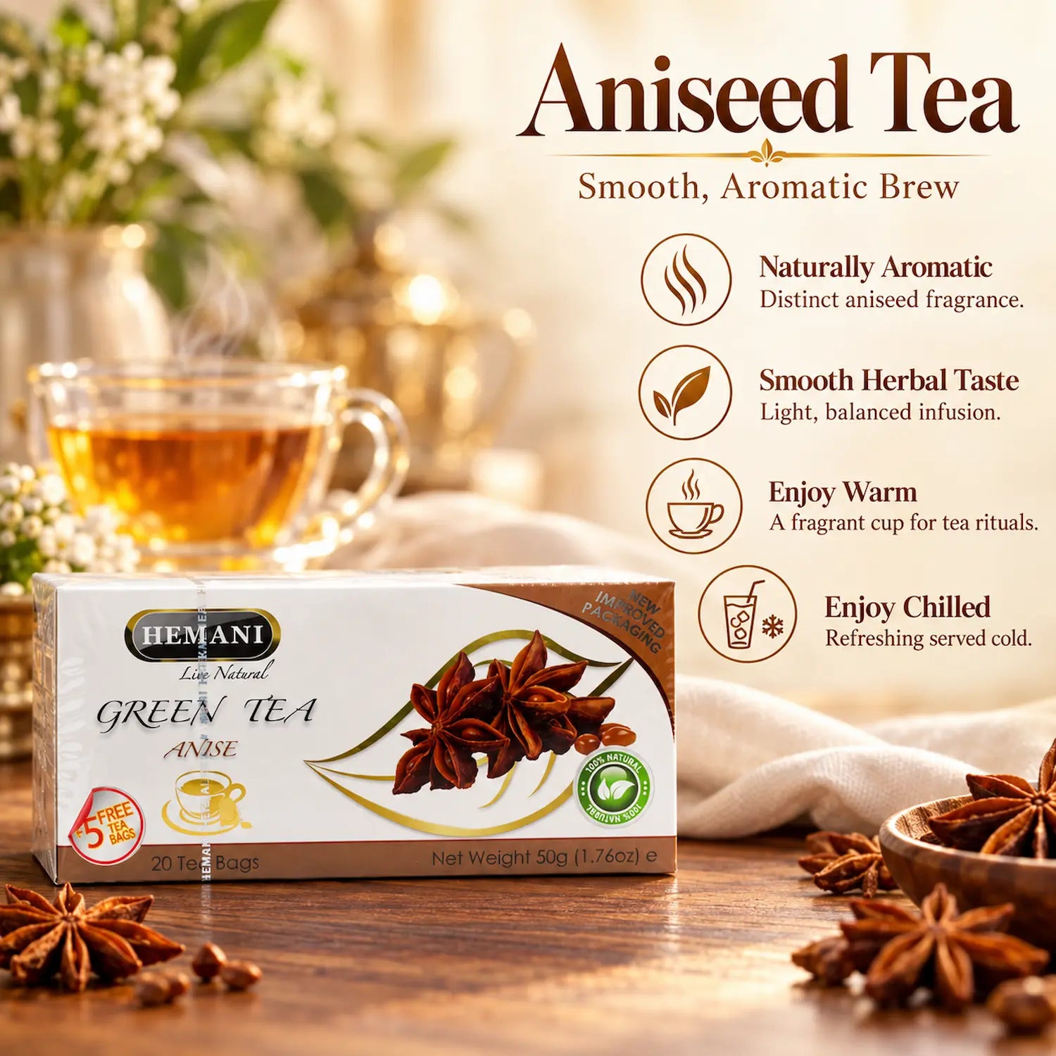 Aniseed Herbal Tea - 20 Tea Bags