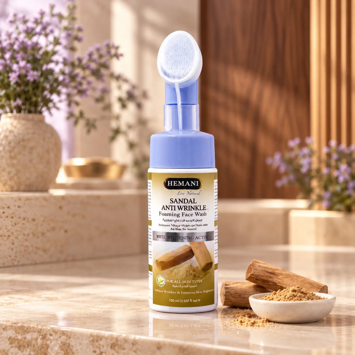 Anti Wrinkle Sandal Foaming Face Wash 150ml