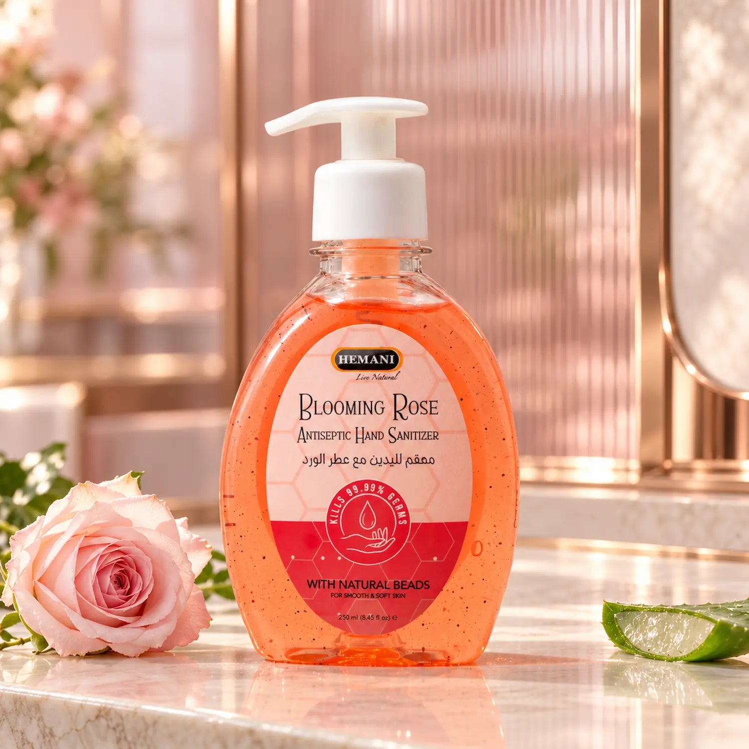 Antiseptic Hand Sanitizer 250ml - Blooming Rose