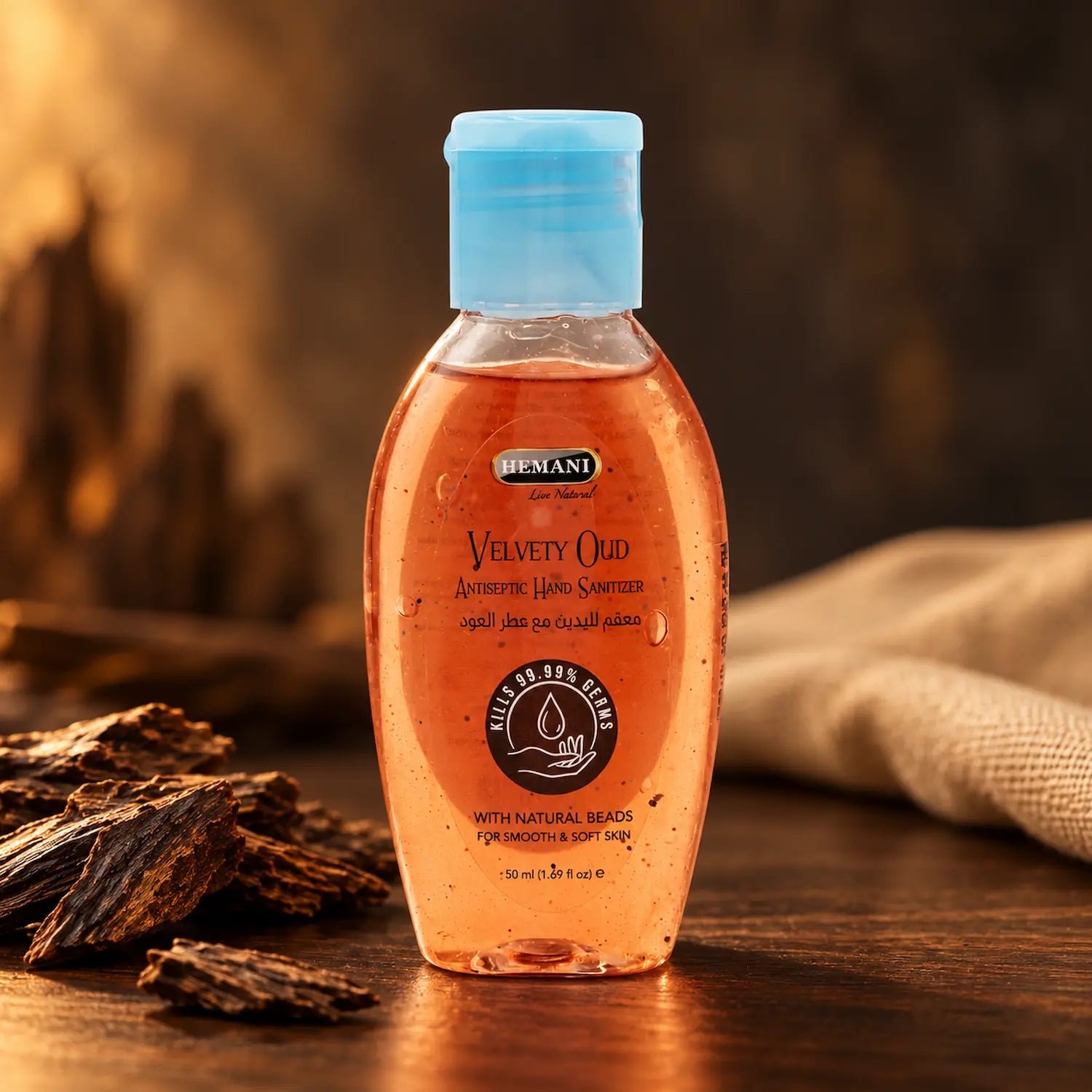 Antiseptic Hand Sanitizer 50ml - Velvety Oud