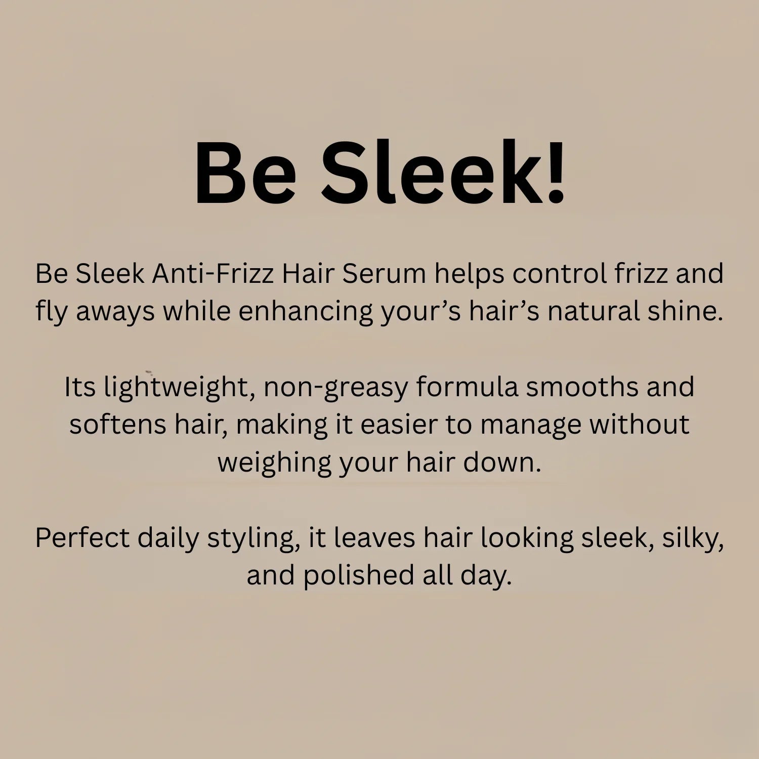 Be Sleek Hair Serum 60ml