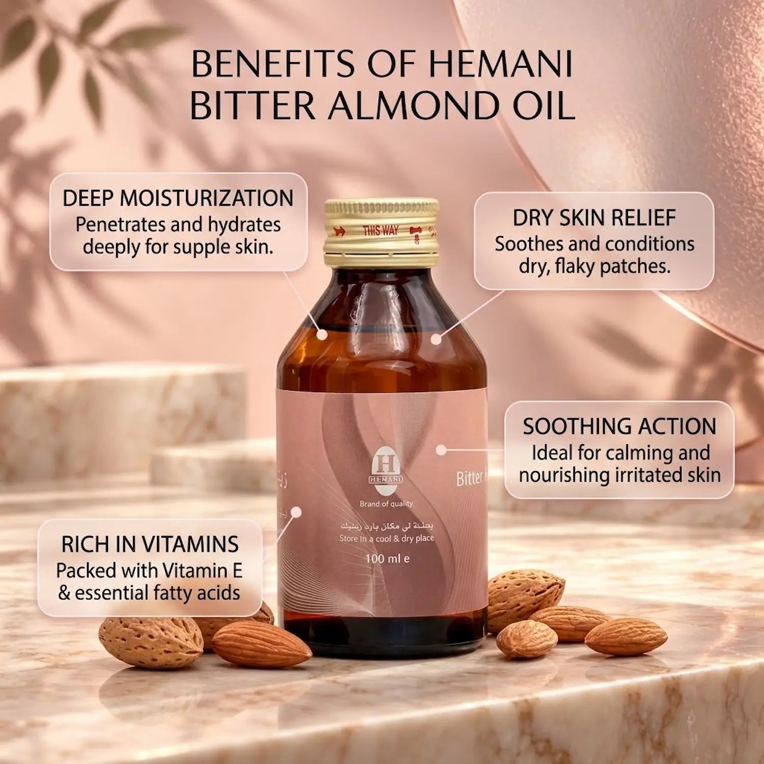 Bitter Almond Herbal Oil 100ml