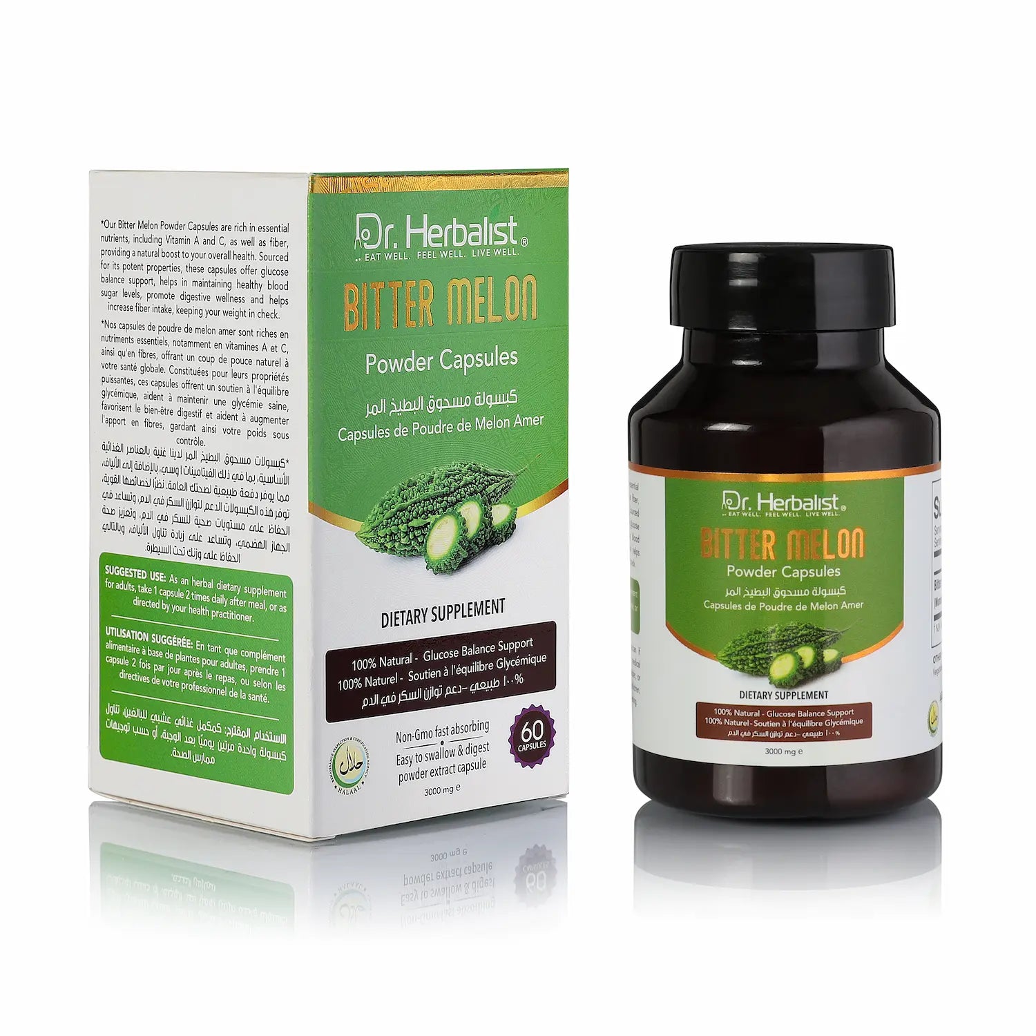 Dr. Herbalist Bitter Melon 400mg Dietary Supplement Capsule