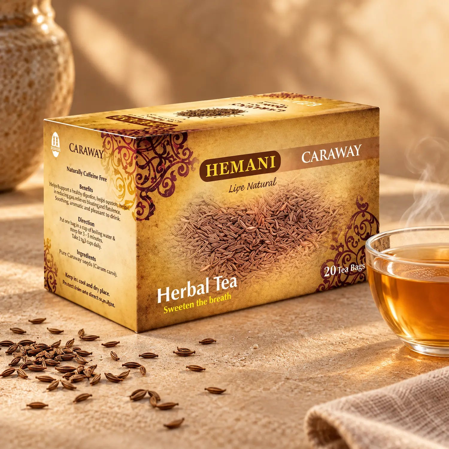 Caraway Herbal Tea - 20 Tea Bags