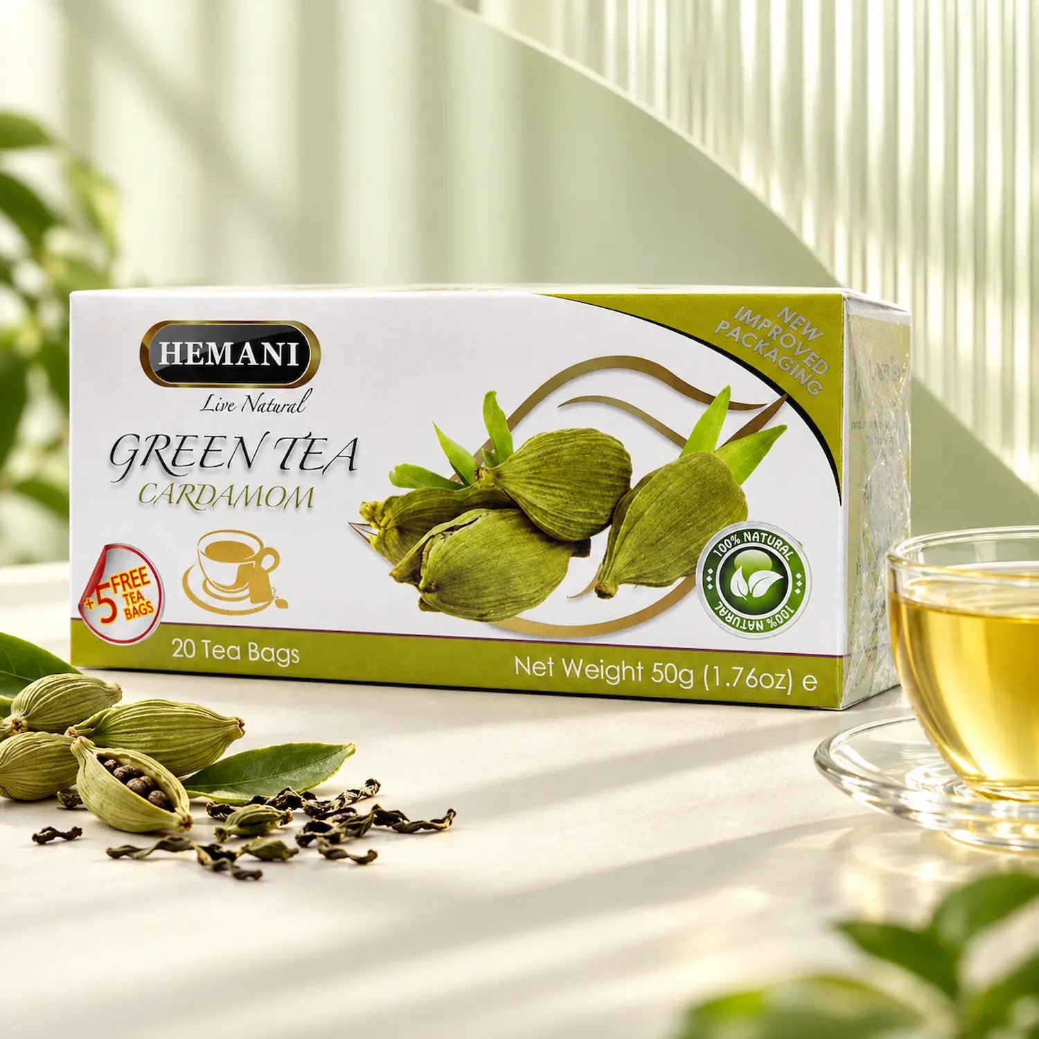 Cardamom Green Tea – 20 Tea Bags