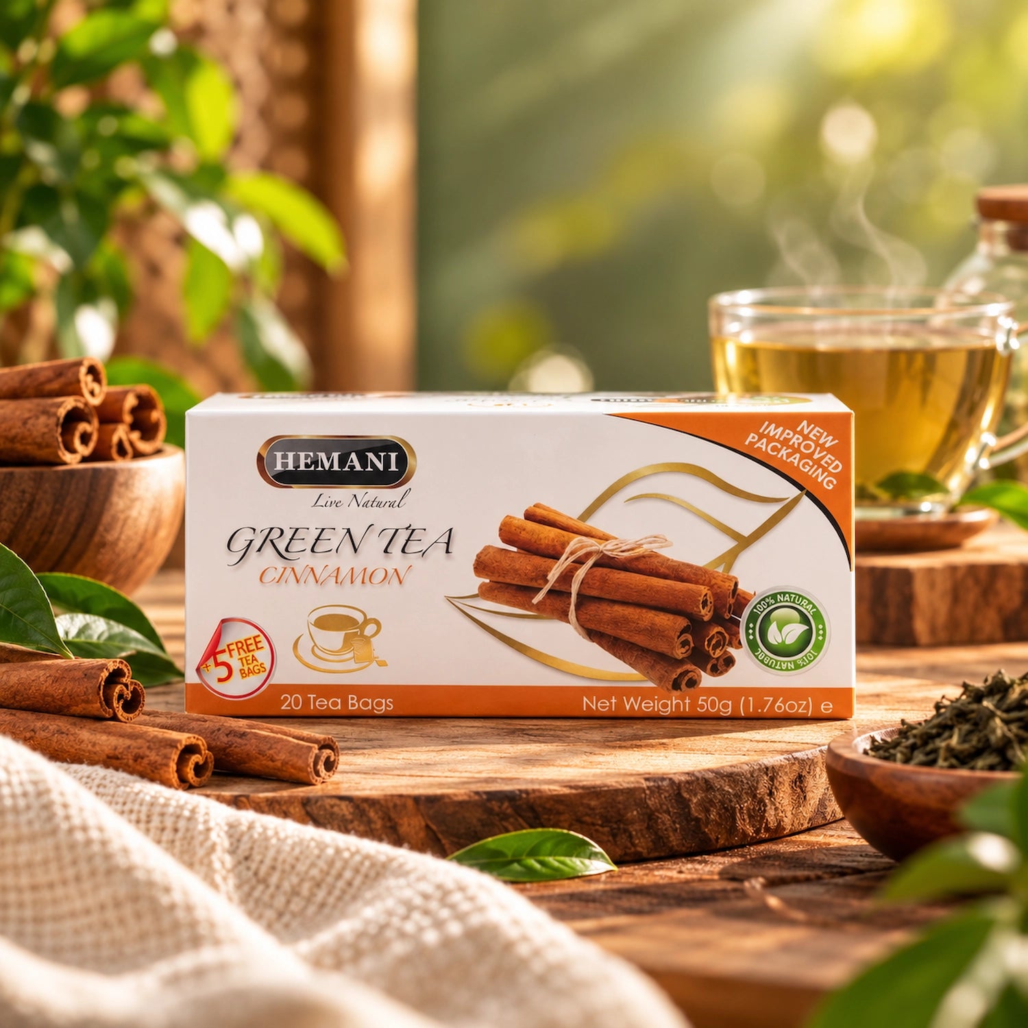 Cinnamon Green Tea - 20 Tea Bags