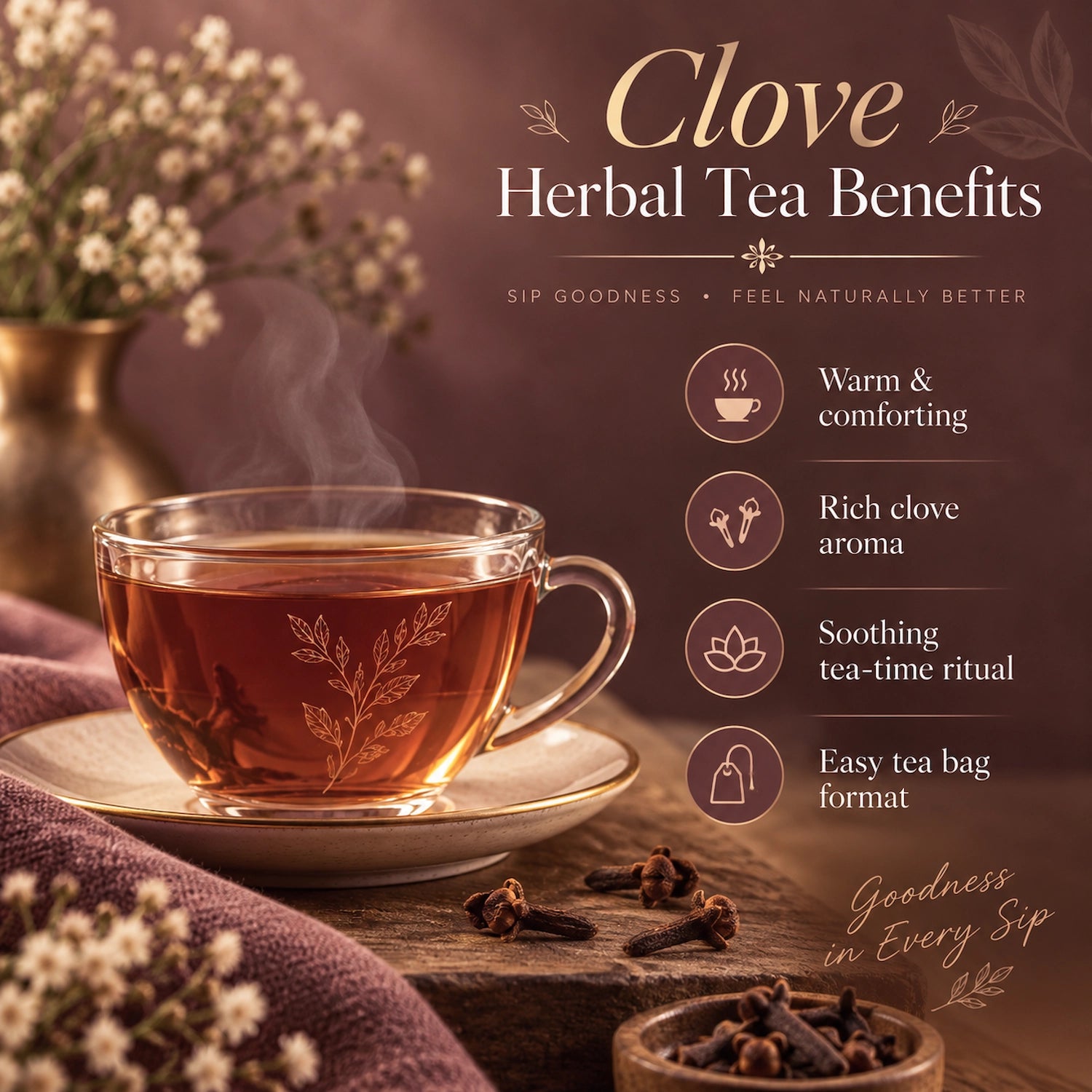 Clove Herbal Tea – 20 Tea Bags