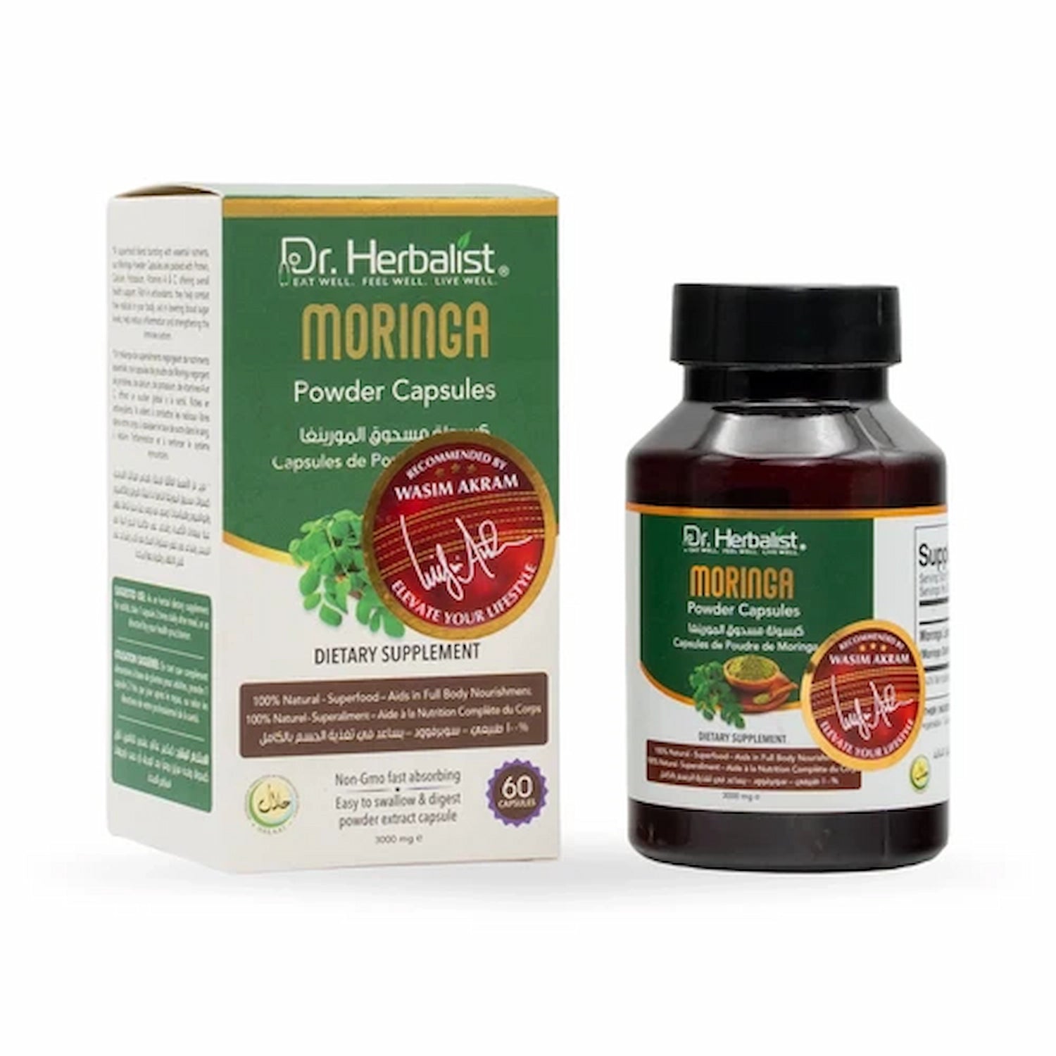 Dr. Herbalist Moringa Powder Capsules 3000mg