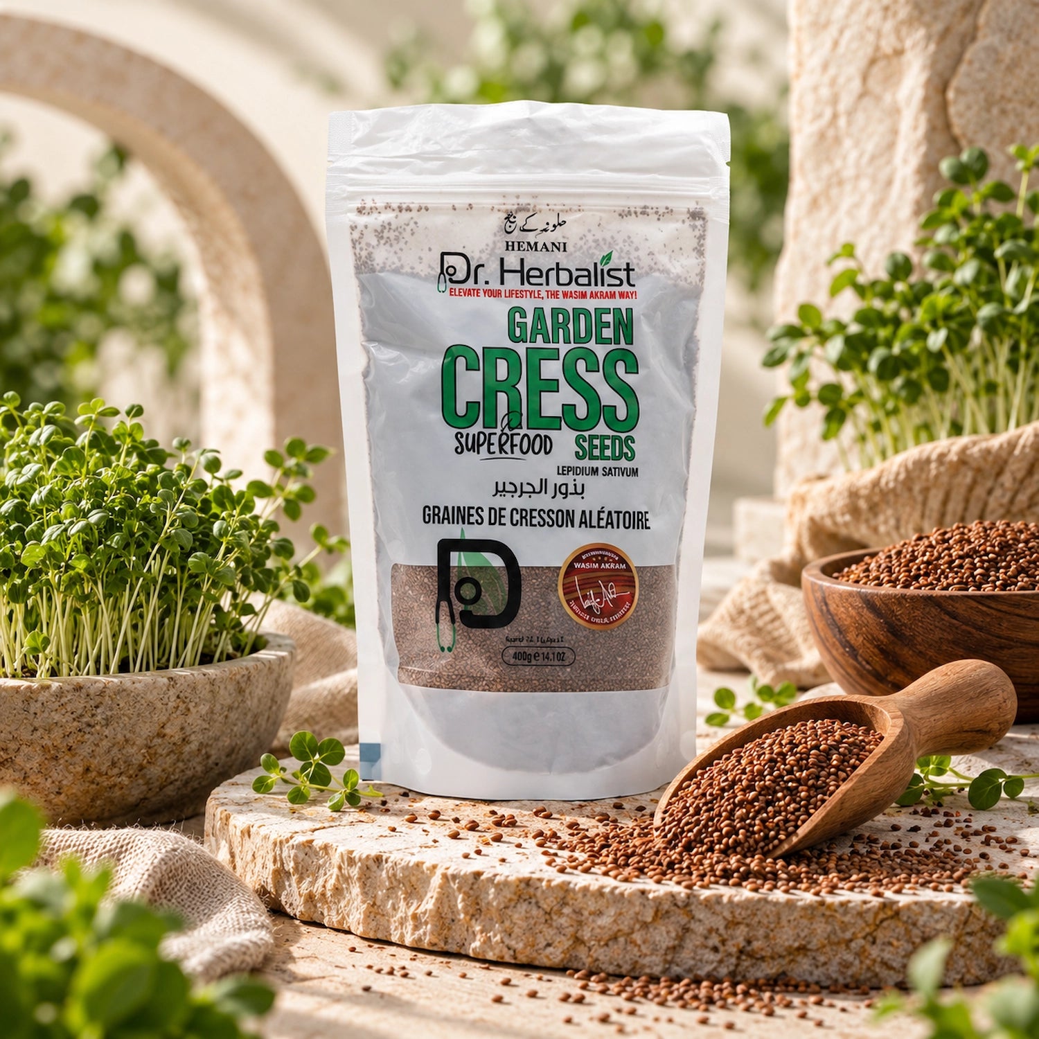 Dr. Herbalist Superfood – Garden Cress Seeds 400gm
