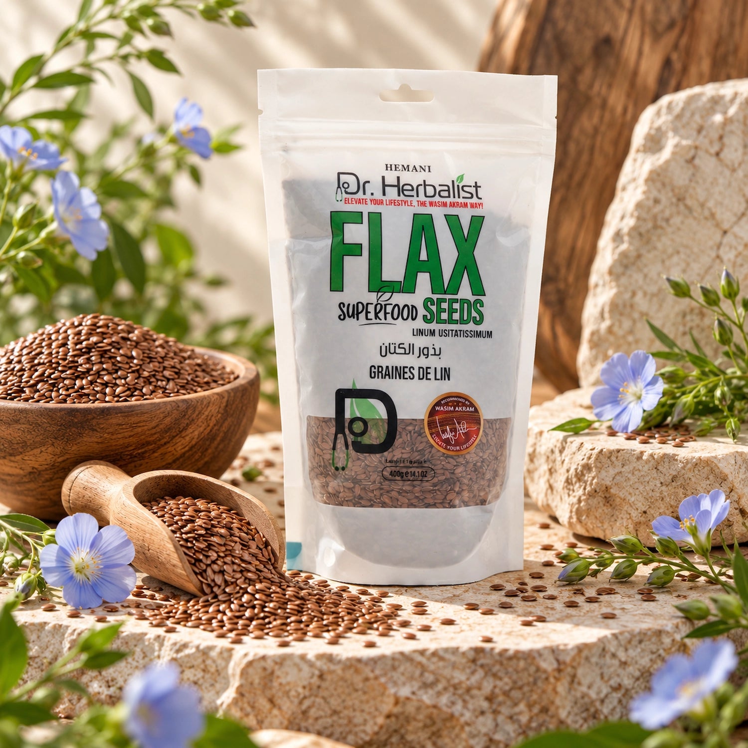 Dr. Herbalist Superfood – Flax Seeds 400gm