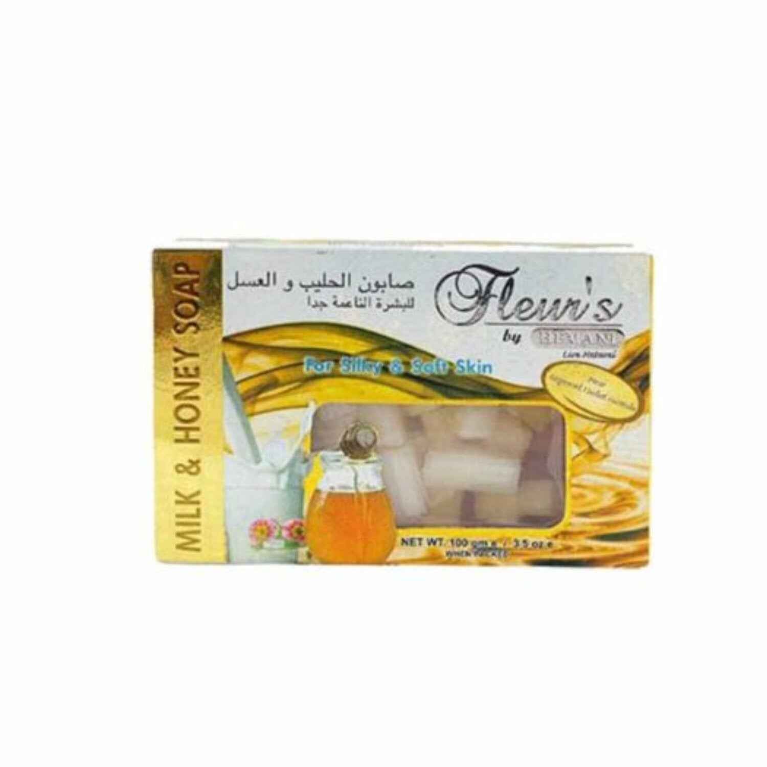 Fleurs Transparent Soap - Milk & Honey 100g