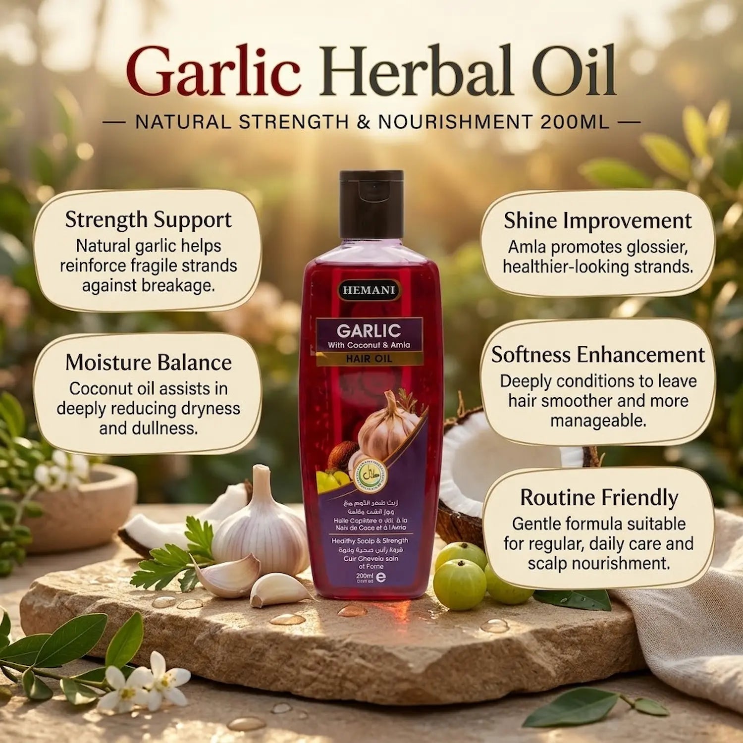 Garlic Herbal Hair Oil 200ml