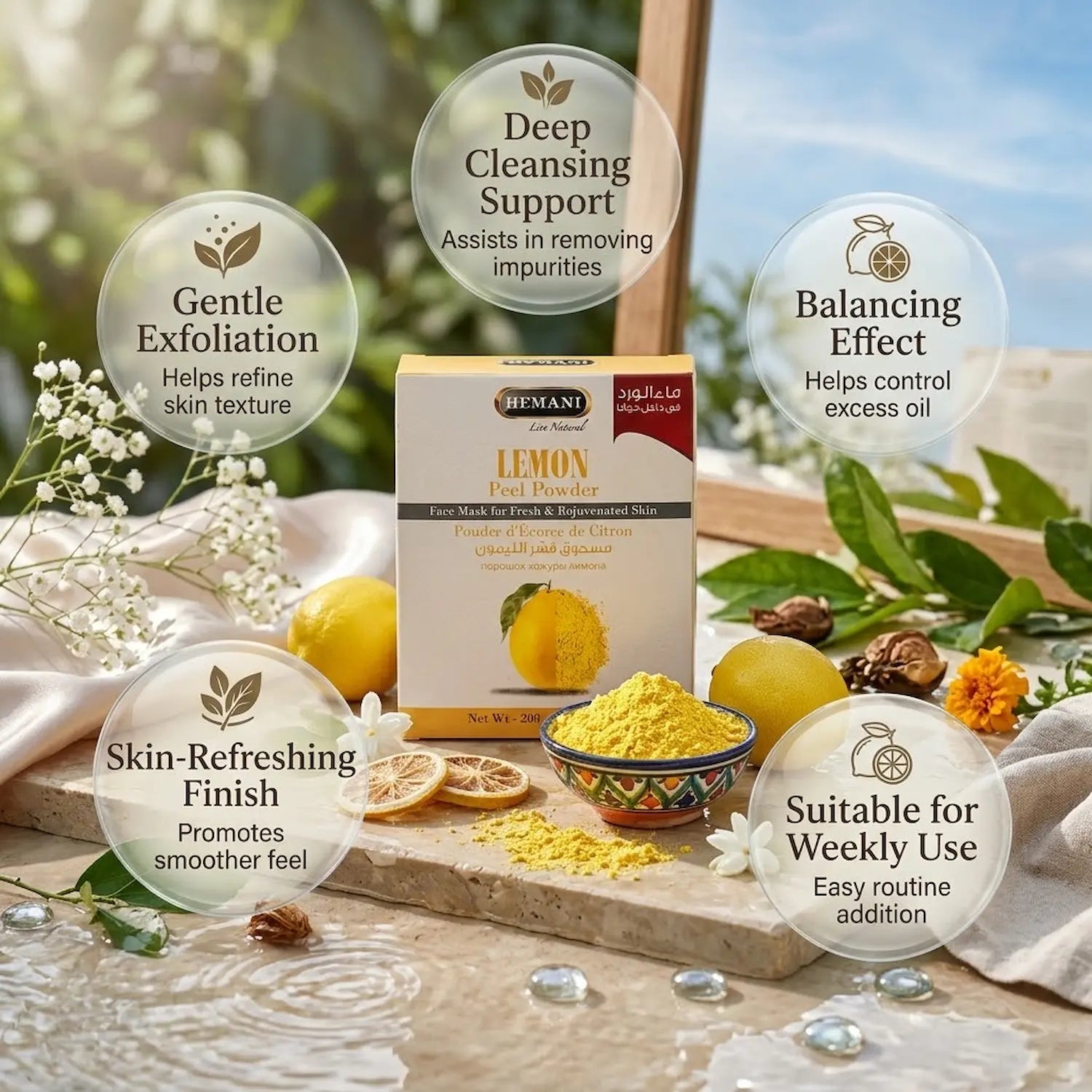 Herbal Beauty Mask Powder - Lemon Peel