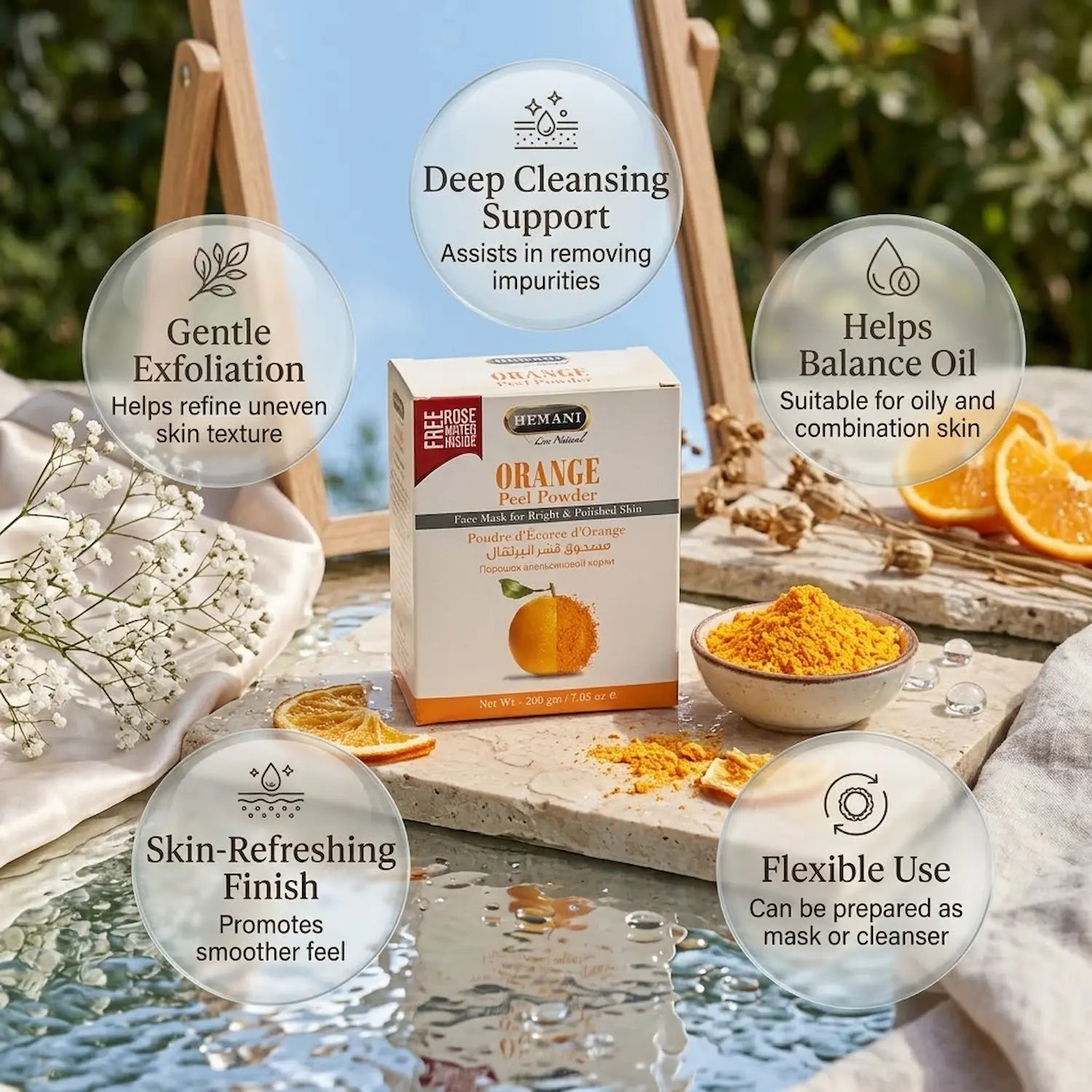 Herbal Beauty Mask Powder - Orange Peel