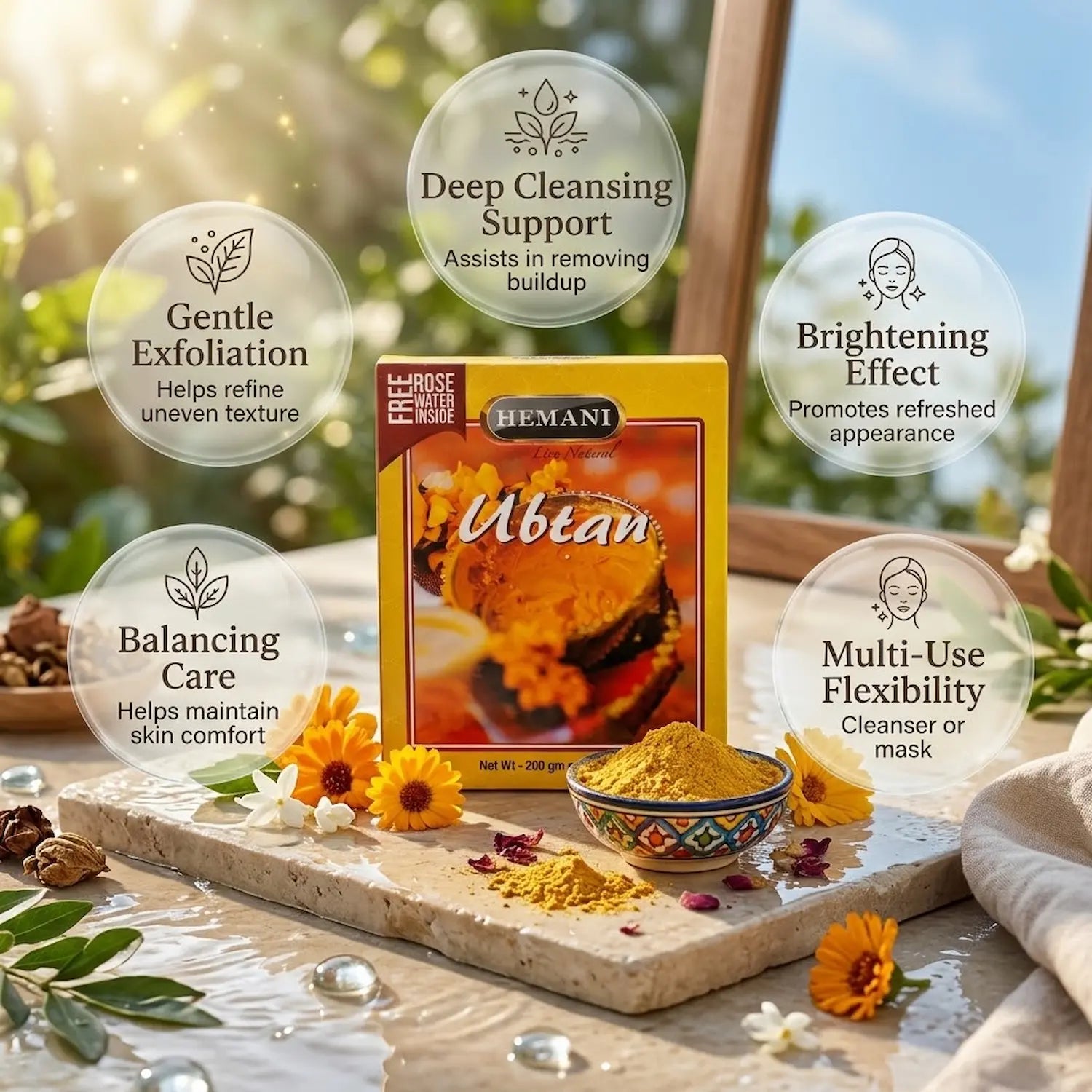 Herbal Beauty Mask Powder - Ubtan