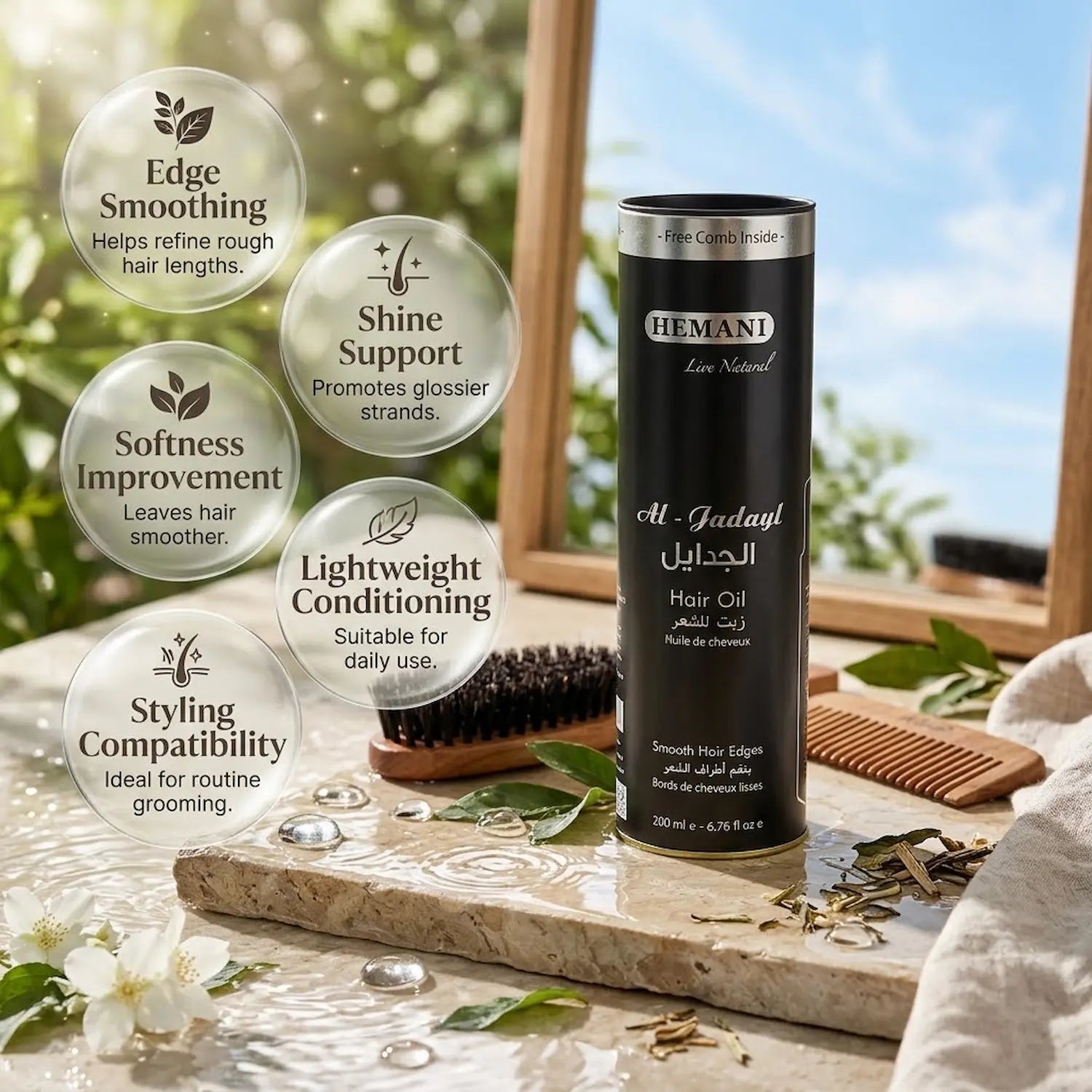 Herbal Hair Oil - Zait Al Jadayl (Smooth Edges)