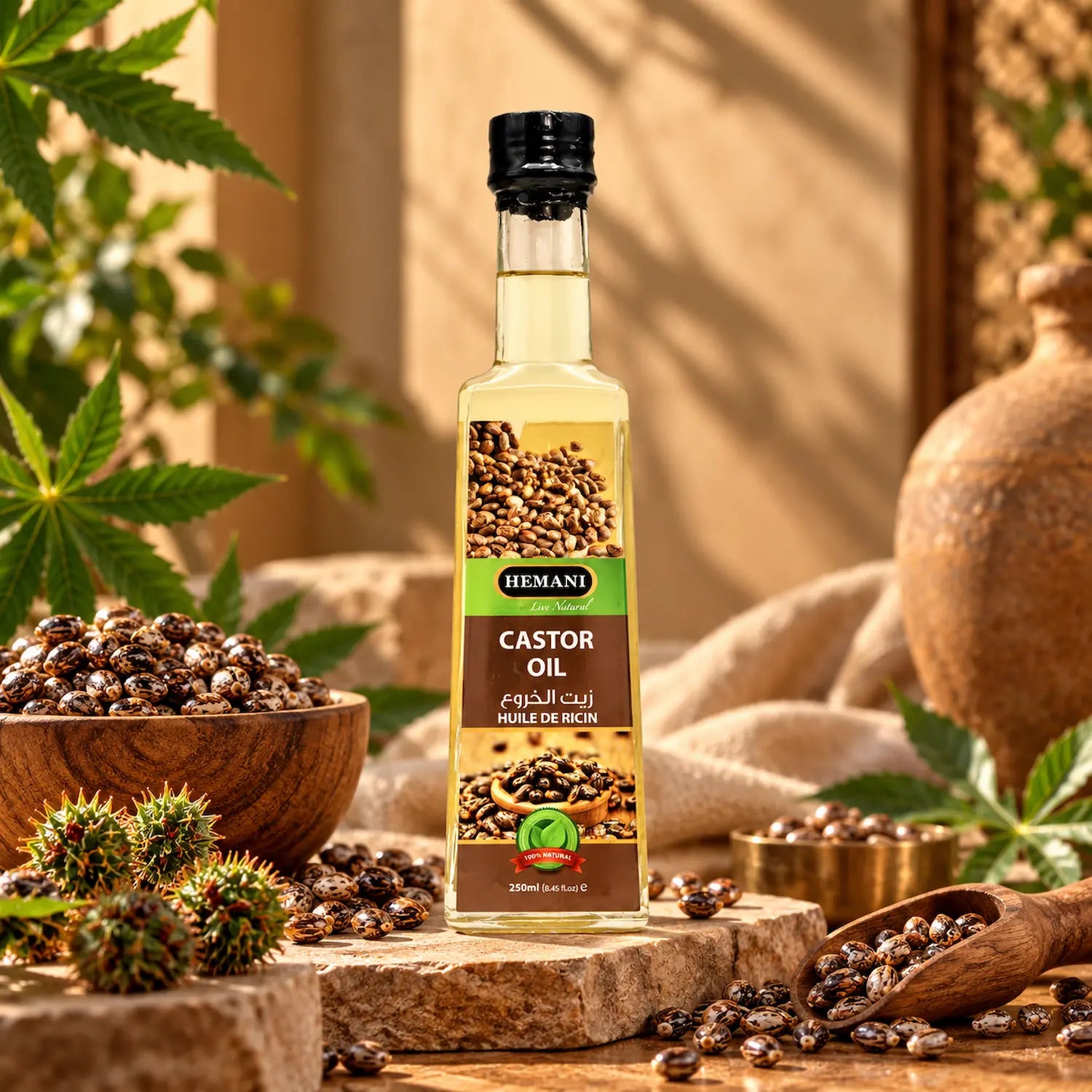 Herbal Oil 250ml - Castor
