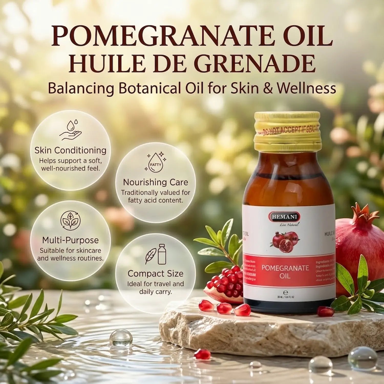 Herbal Oil 30ml - Pomegranate