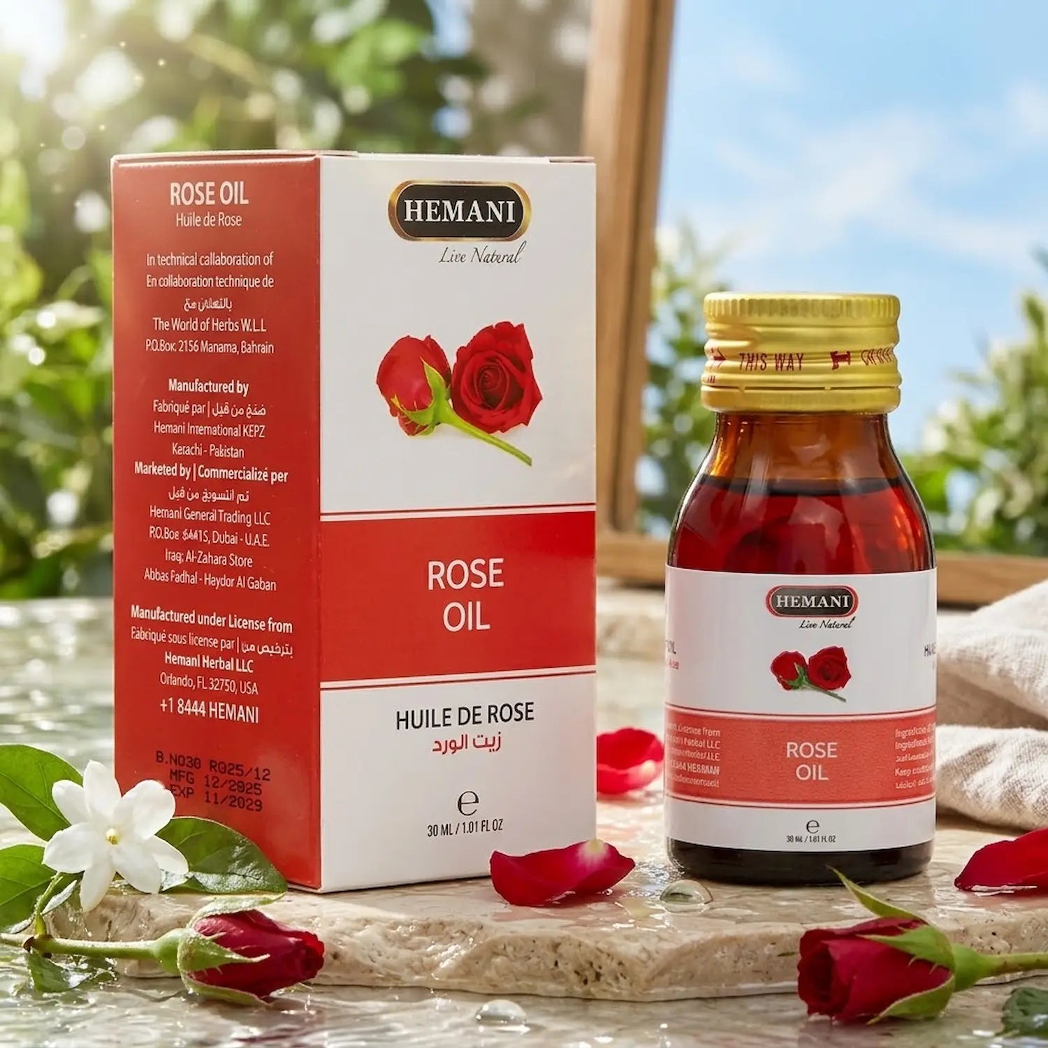 Herbal Oil 30ml - Rose