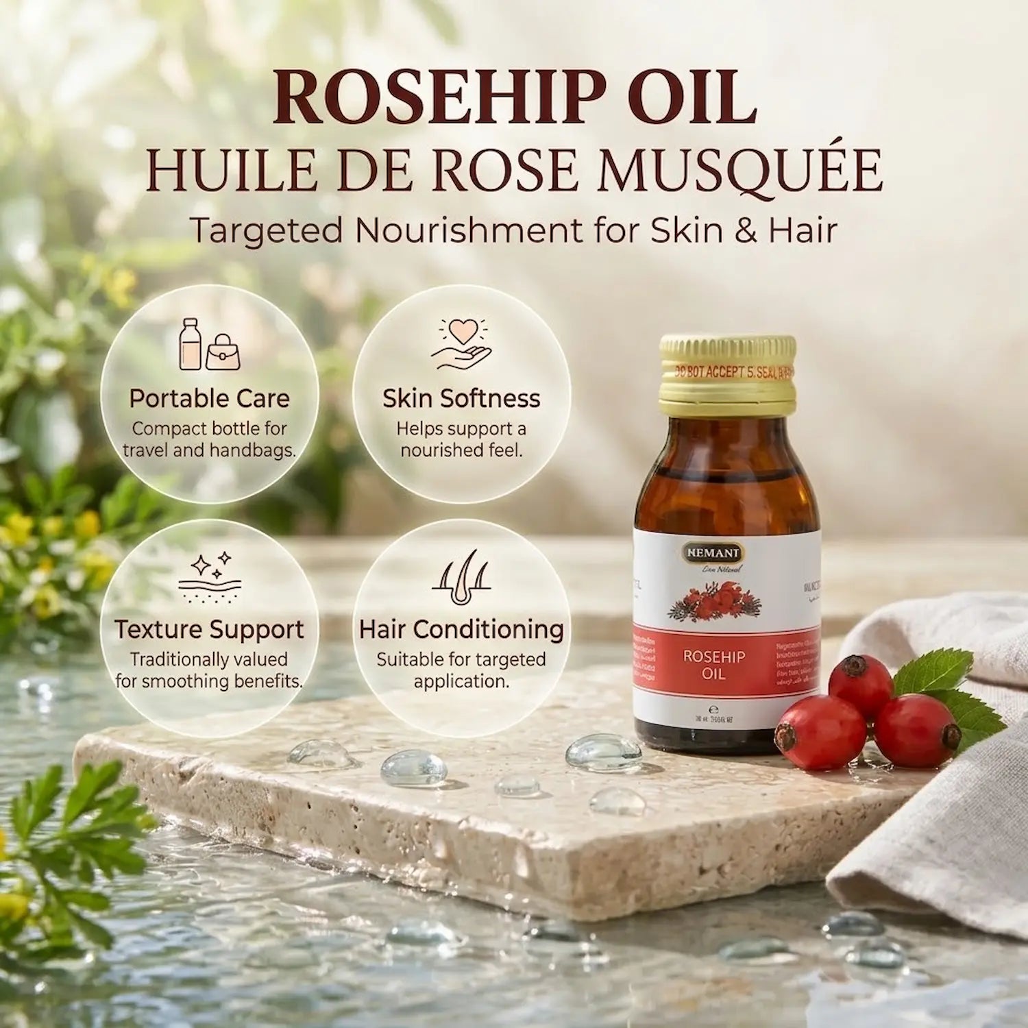 Herbal Oil 30ml - Rosehip