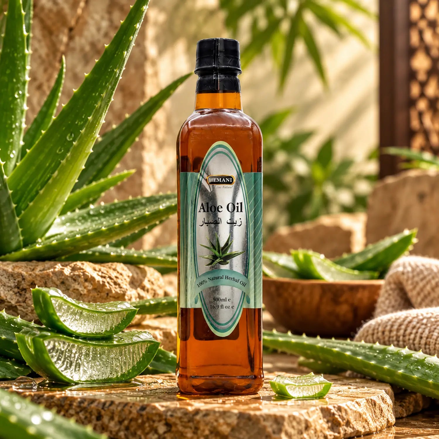 Herbal Oil 500ml - Aloe Vera