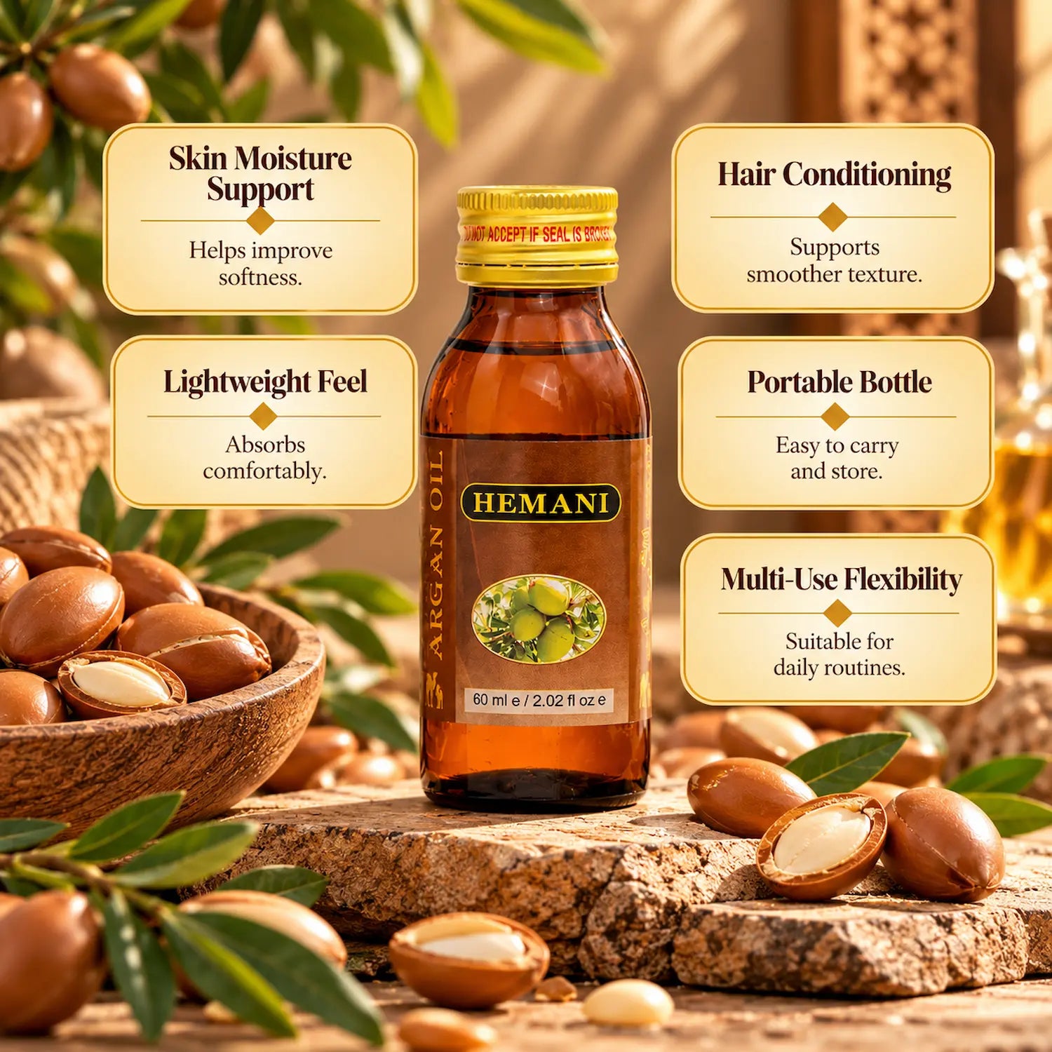 Herbal Oil 60ml - Argan