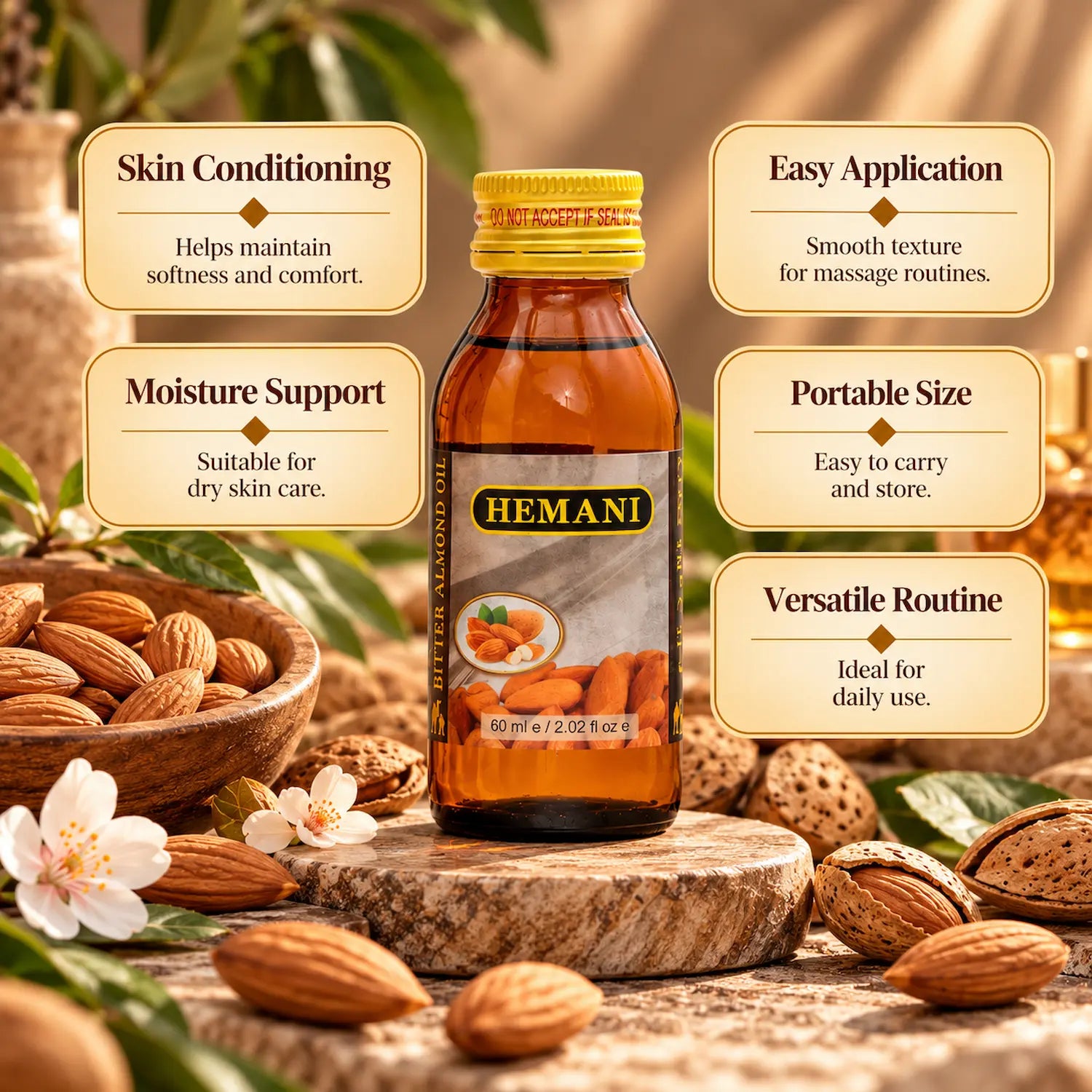 Herbal Oil 60ml - Bitter Almond