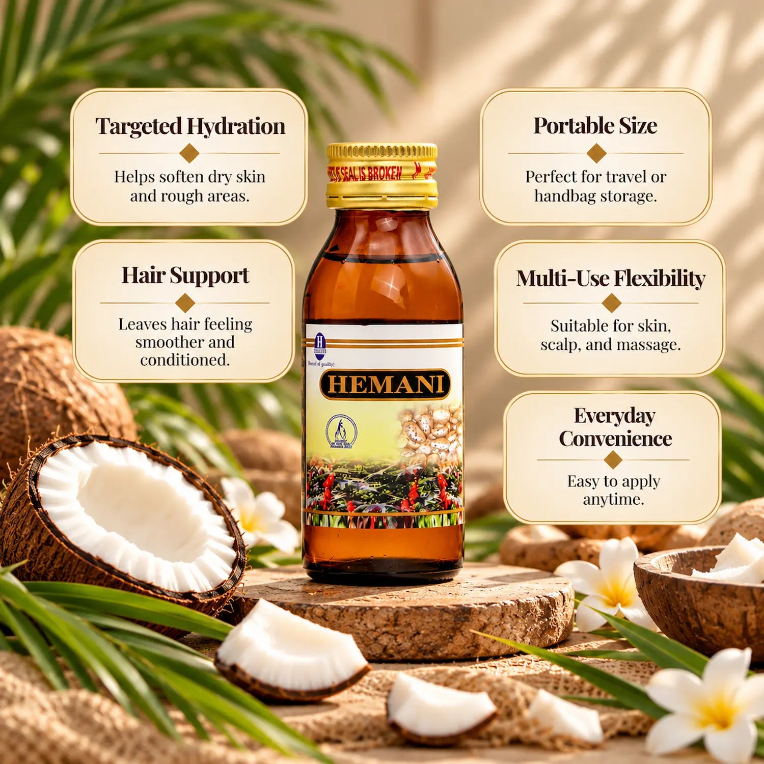 Herbal Oil 60ml - Coconut
