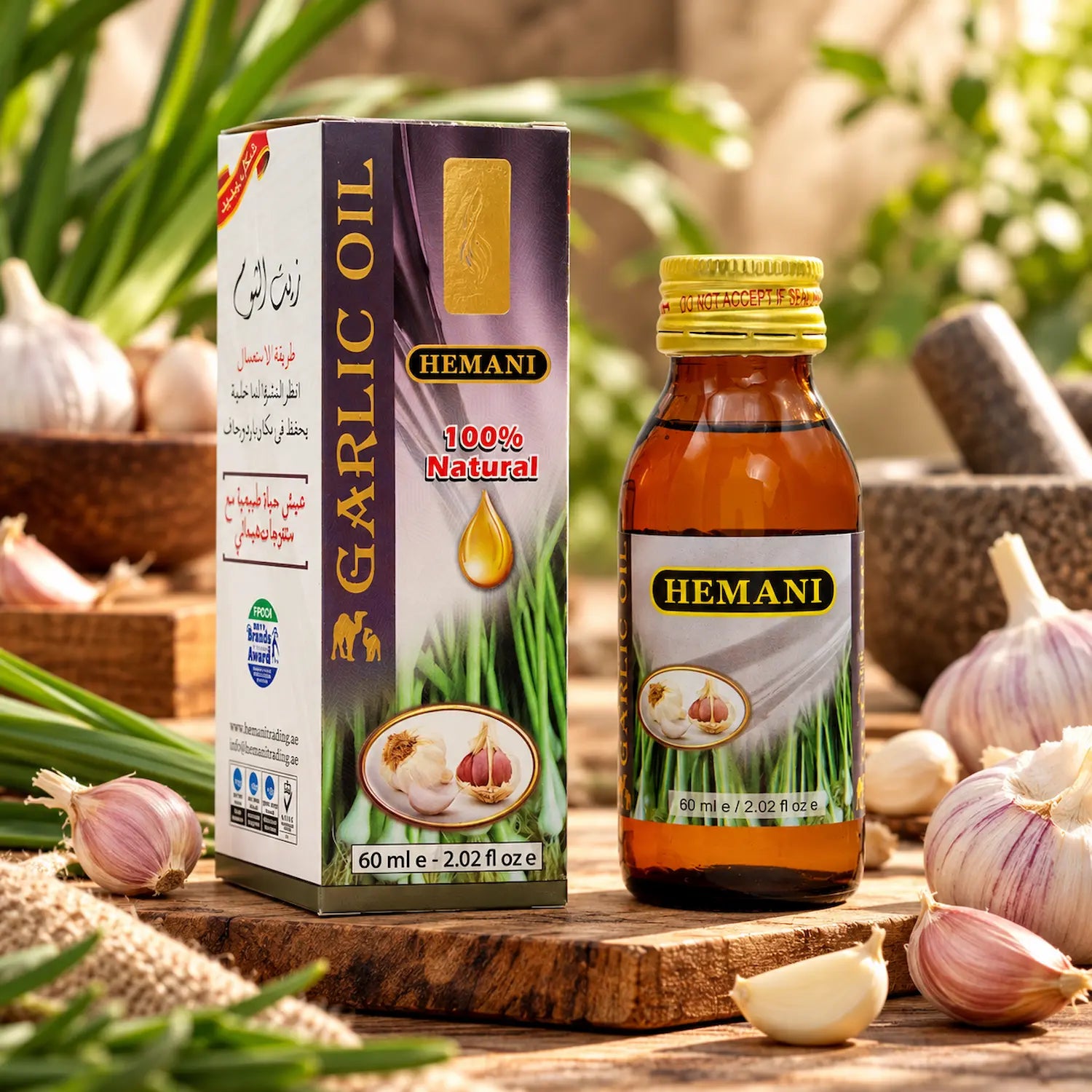 Herbal Oil 60ml - Garlic