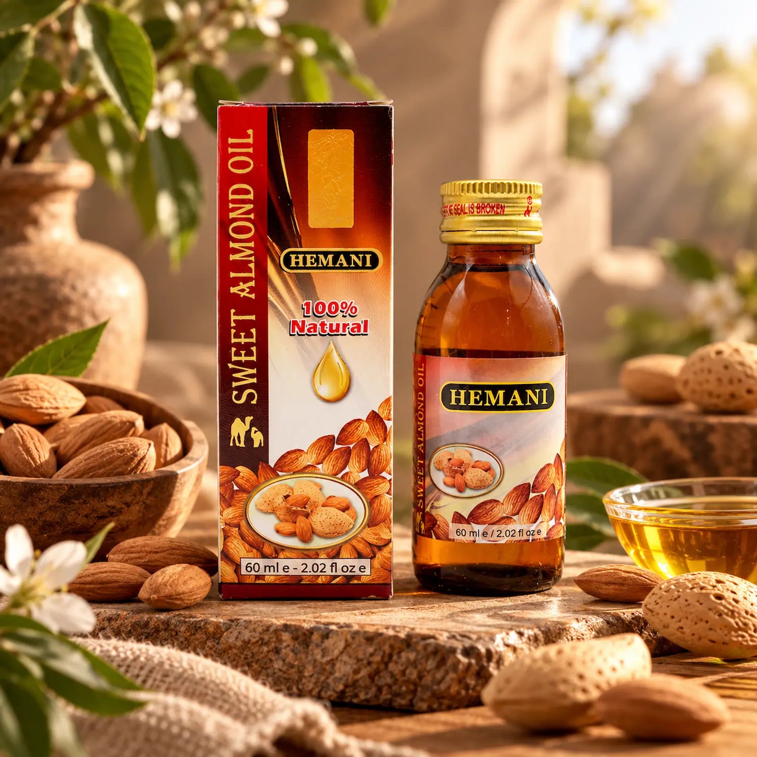 Herbal Oil 60ml - Sweet Almond