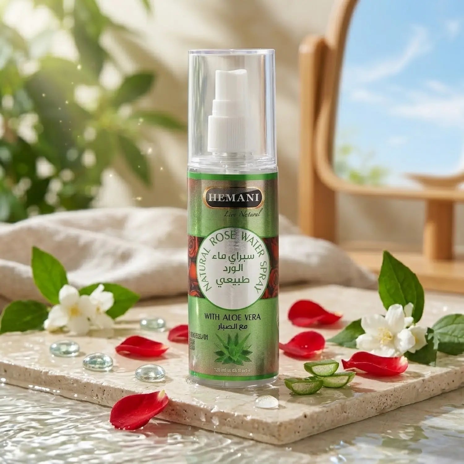 Herbal Rose with Aloe Vera Water Spray 120ml