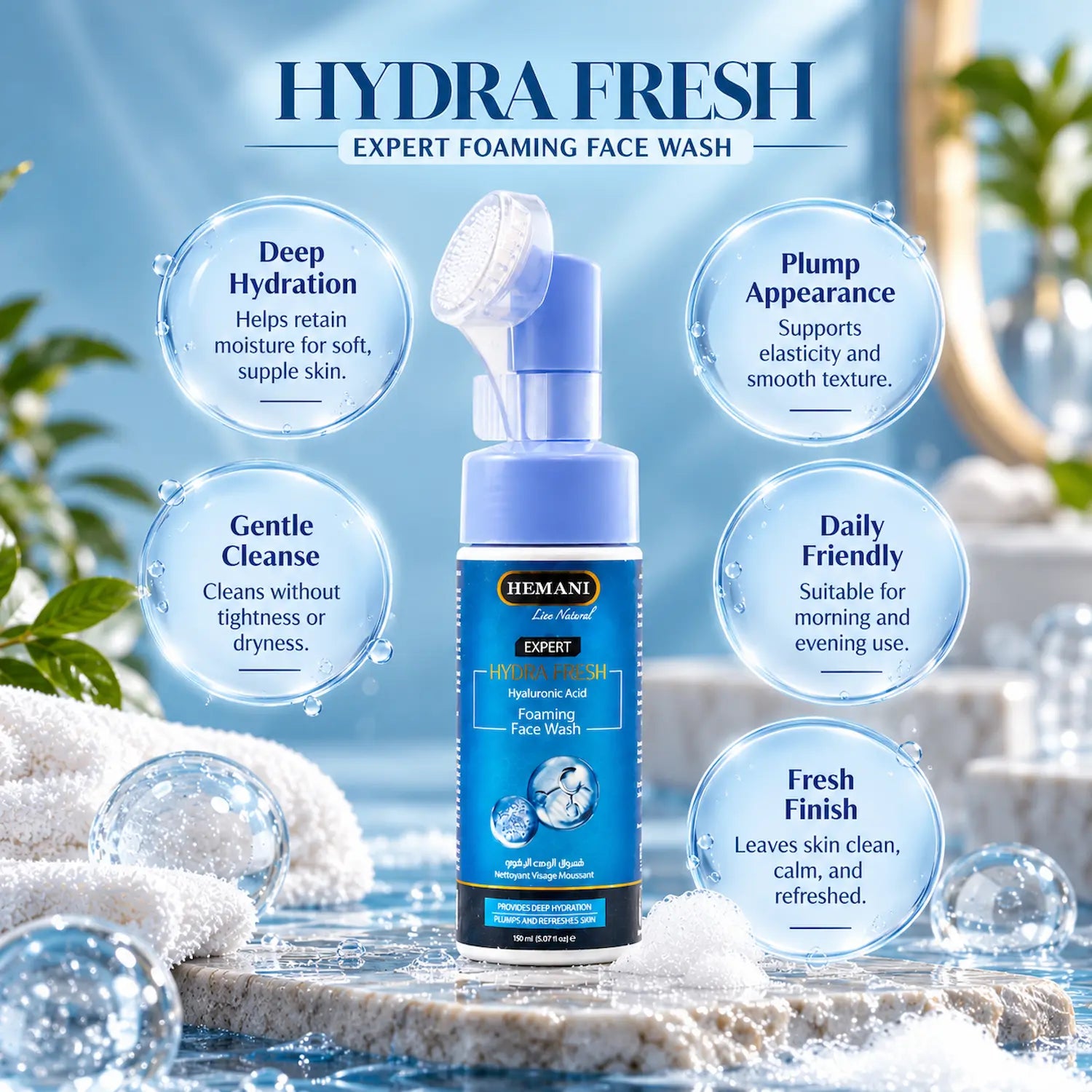 Hydra Fresh Expert Foaming Face Wash 150ml