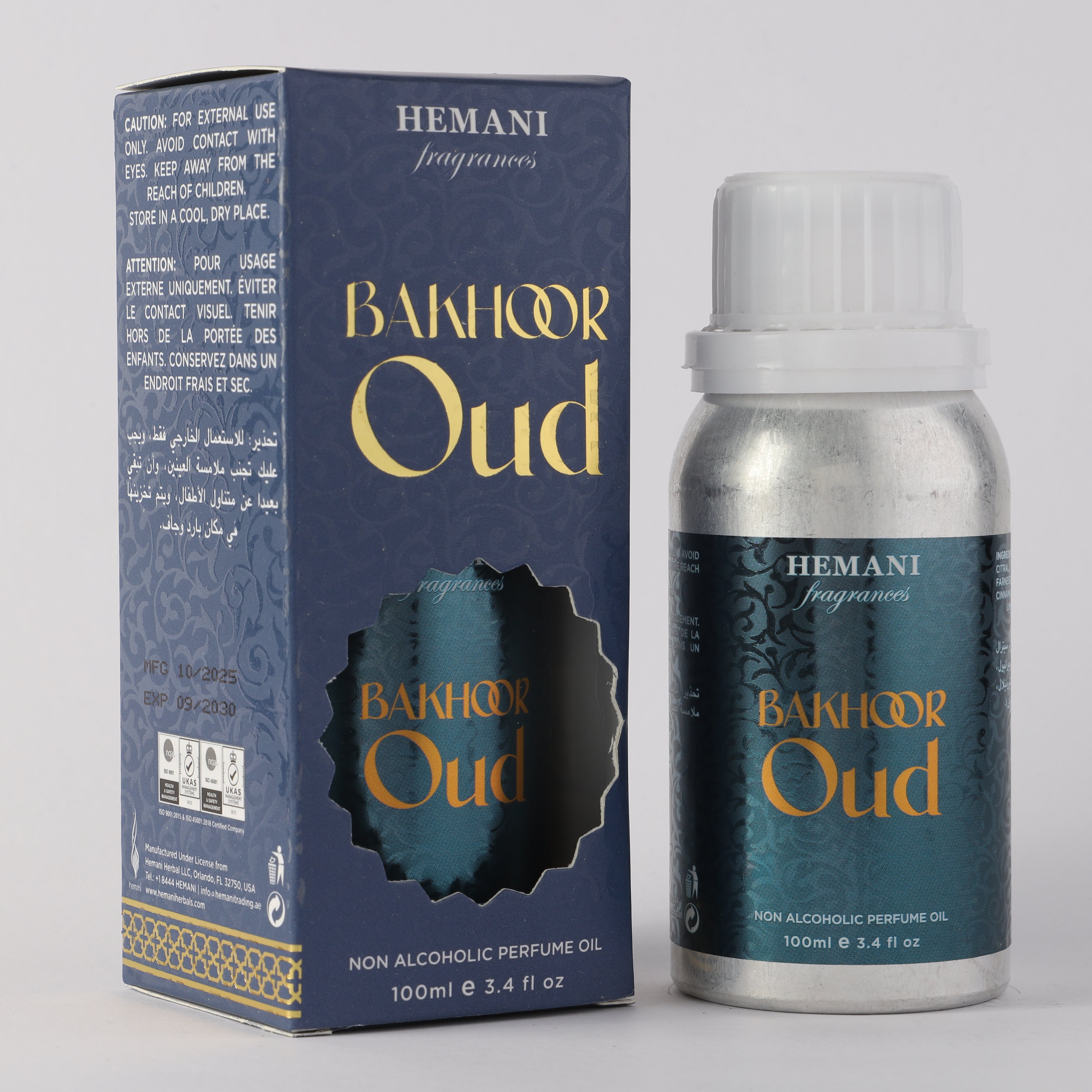 Bakhoor Oud Concentrated Perfume Oil – 100ml